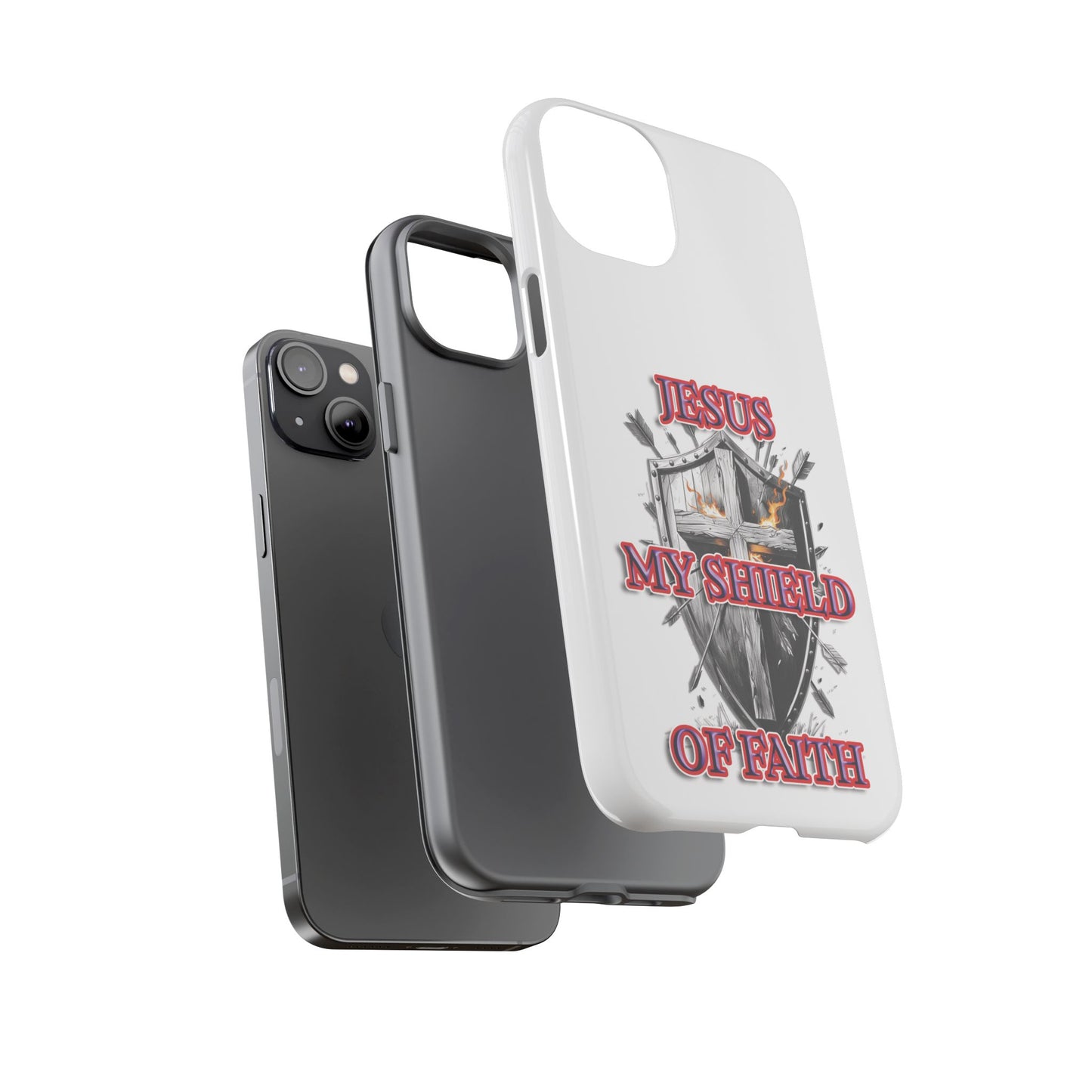 Faith-Inspired Phone Case | Jesus My Shield of Faith | Tough Cases, Christian Gift, Religious Decor, Inspirational Phone Cover, [...]