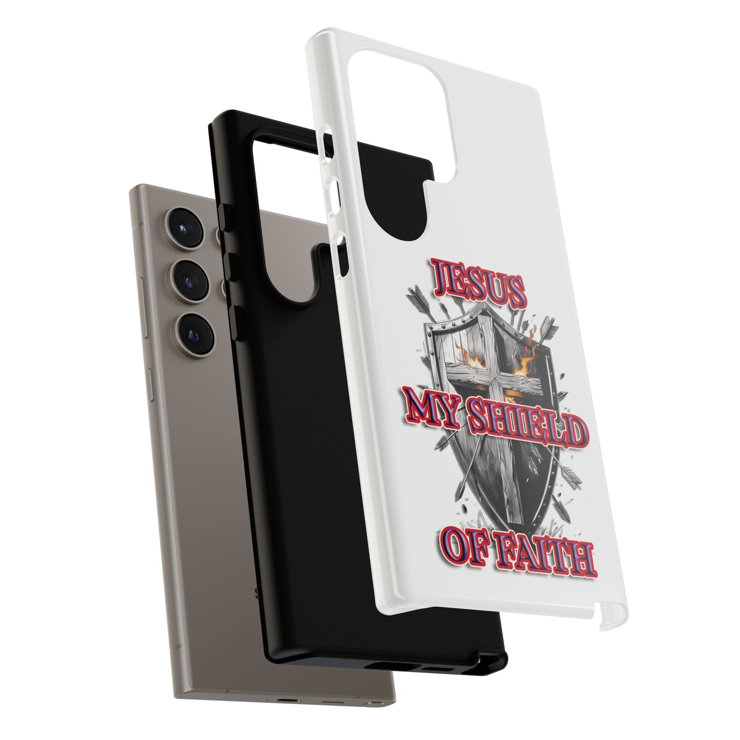 Faith-Inspired Phone Case | Jesus My Shield of Faith | Tough Cases, Christian Gift, Religious Decor, Inspirational Phone Cover, [...]