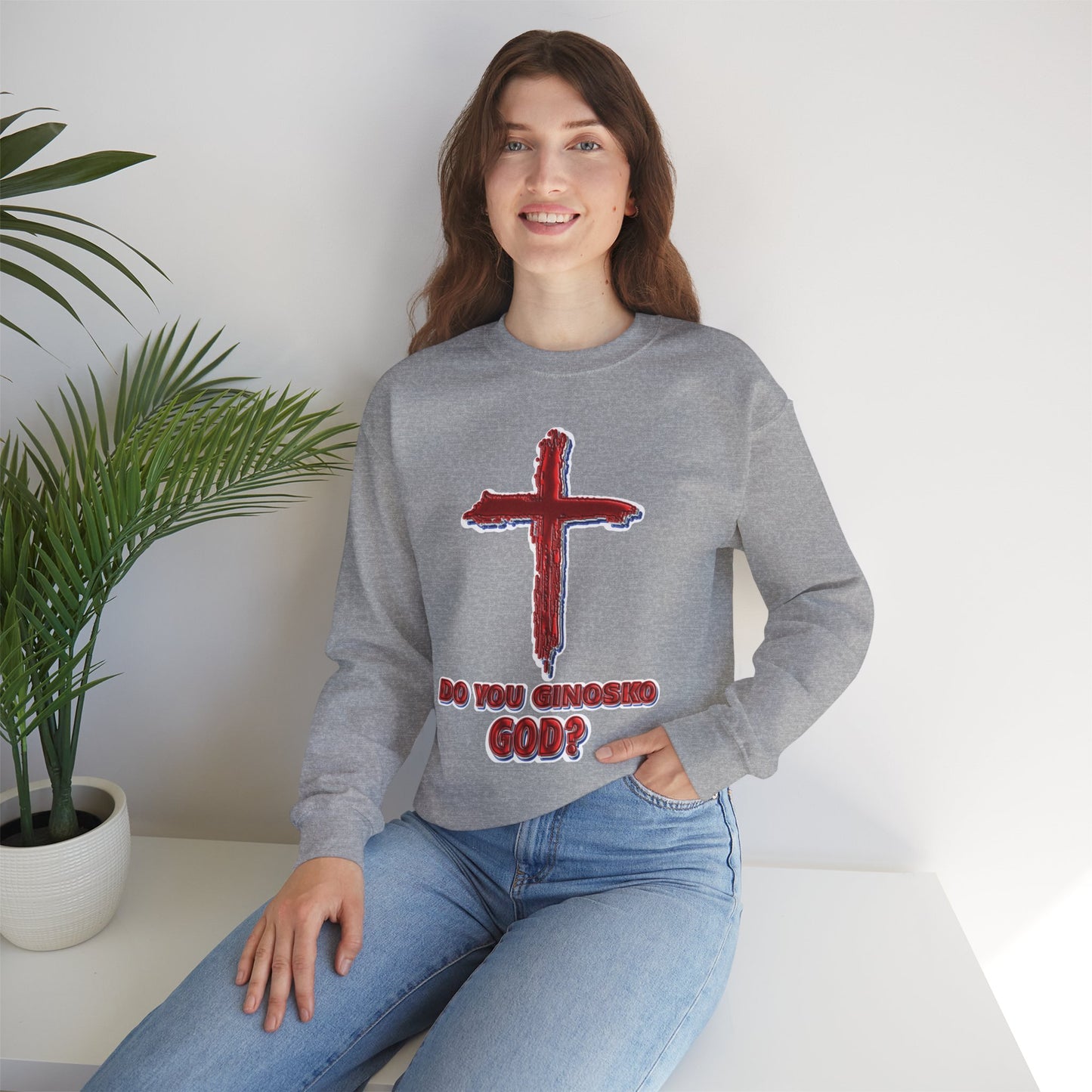 Religious Crewneck Sweatshirt, Faith Apparel, Christian Gift, Inspirational Clothing, Everyday Wear