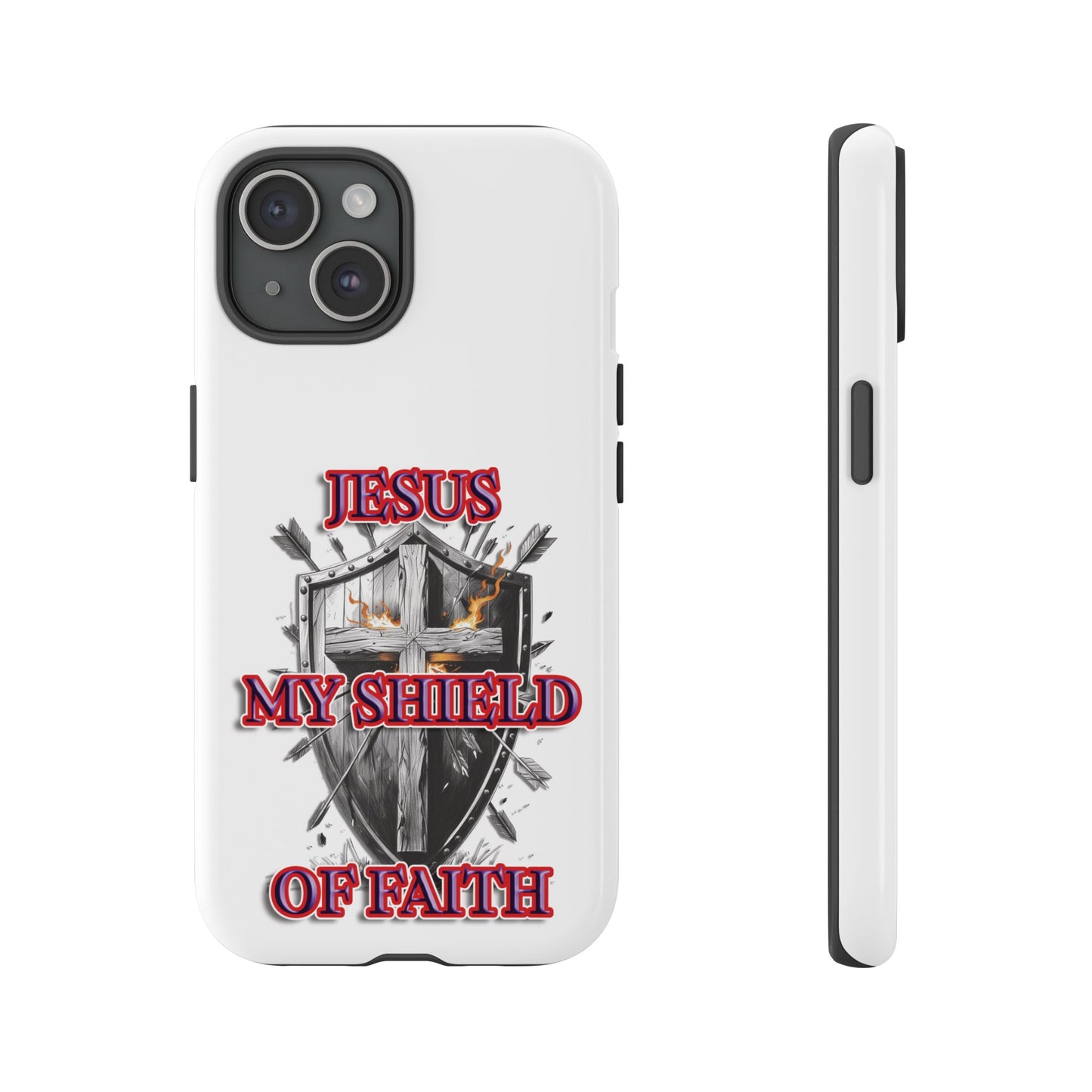 Faith-Inspired Phone Case | Jesus My Shield of Faith | Tough Cases, Christian Gift, Religious Decor, Inspirational Phone Cover, [...]