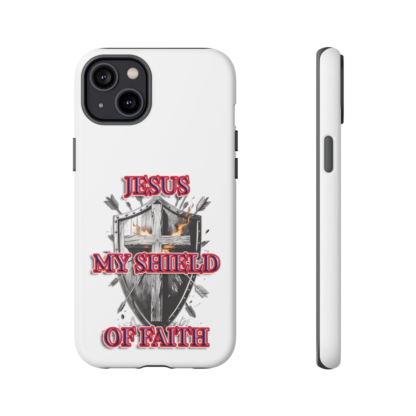 Faith-Inspired Phone Case | Jesus My Shield of Faith | Tough Cases, Christian Gift, Religious Decor, Inspirational Phone Cover, [...]