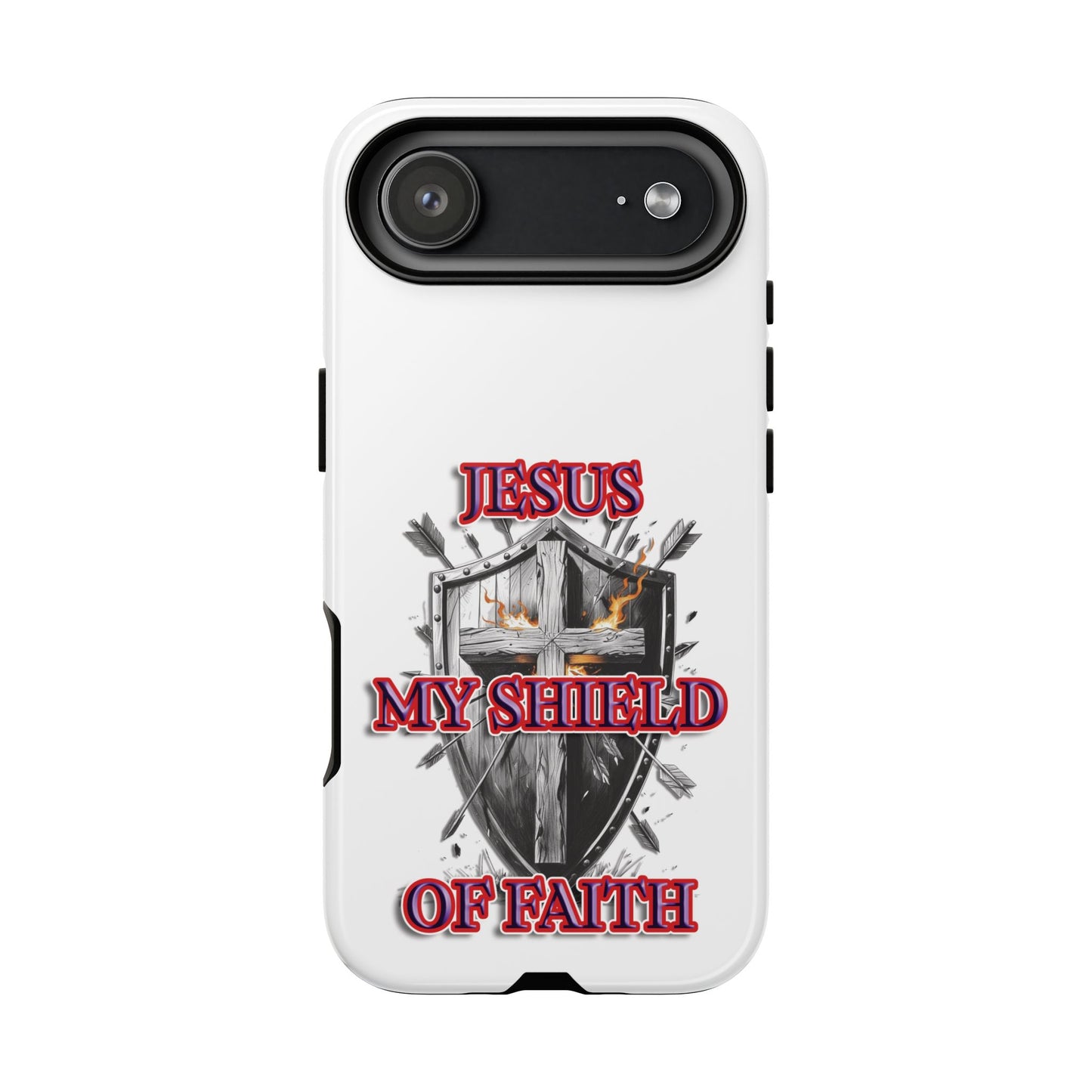 Faith-Inspired Phone Case | Jesus My Shield of Faith | Tough Cases, Christian Gift, Religious Decor, Inspirational Phone Cover, [...]