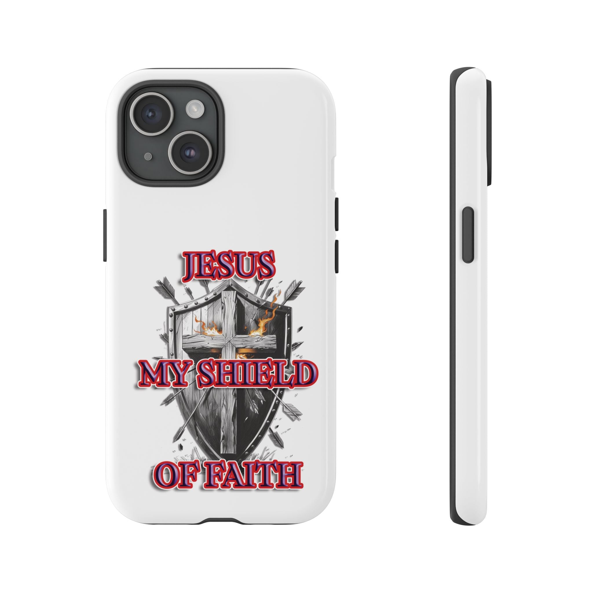 Shield | Phone Case | Jesus My Shield of Faith | Tough Cases, Christian Gift, Religious Decor, Inspirational Phone Cover, [...]