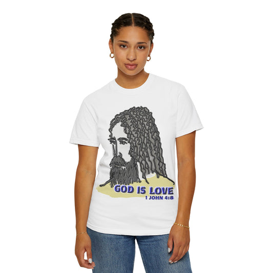 God is Love Christian T-Shirt | d'Avi Collection | Faith-Inspired Comfort Colors Apparel