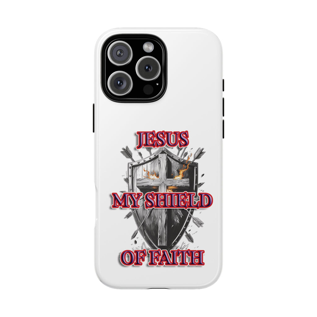 Shield | Phone Case | Jesus My Shield of Faith | Tough Cases, Christian Gift, Religious Decor, Inspirational Phone Cover, [...]