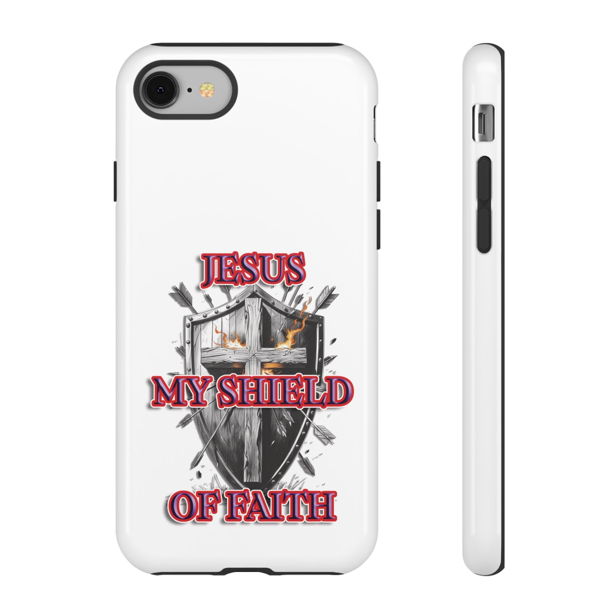 Shield | Phone Case | Jesus My Shield of Faith | Tough Cases, Christian Gift, Religious Decor, Inspirational Phone Cover, [...]