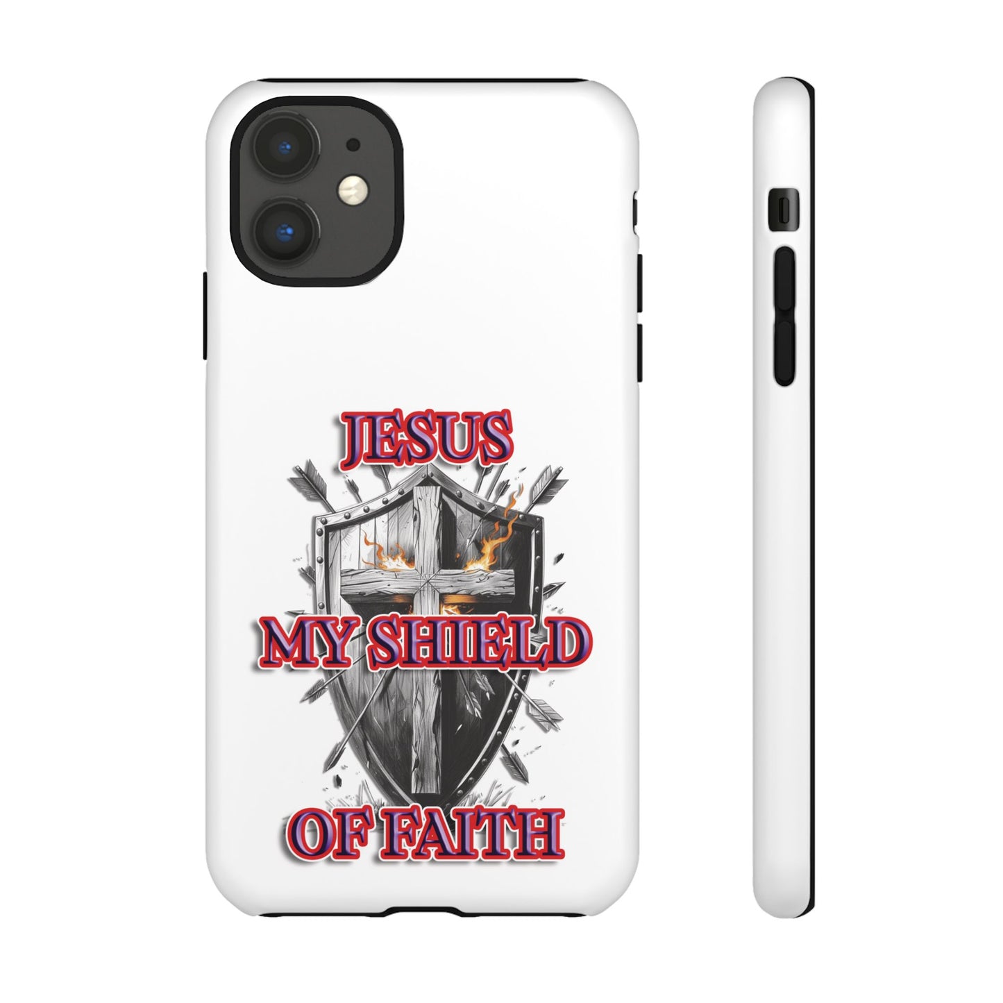 Faith-Inspired Phone Case | Jesus My Shield of Faith | Tough Cases, Christian Gift, Religious Decor, Inspirational Phone Cover, [...]