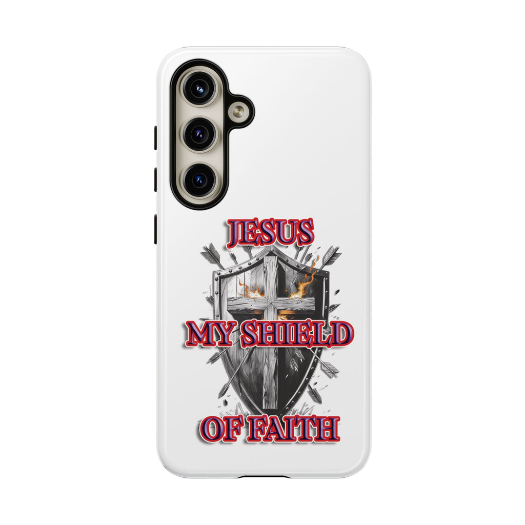 Shield | Phone Case | Jesus My Shield of Faith | Tough Cases, Christian Gift, Religious Decor, Inspirational Phone Cover, [...]
