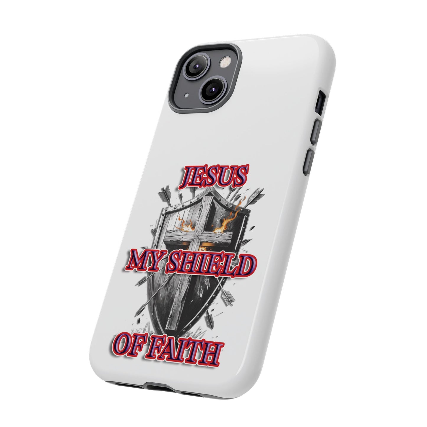 Faith-Inspired Phone Case | Jesus My Shield of Faith | Tough Cases, Christian Gift, Religious Decor, Inspirational Phone Cover, [...]