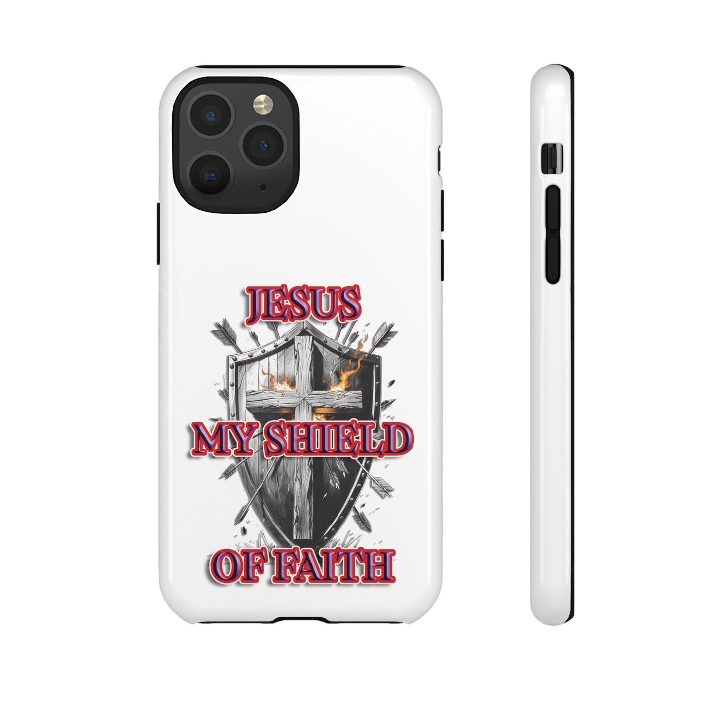 Faith-Inspired Phone Case | Jesus My Shield of Faith | Tough Cases, Christian Gift, Religious Decor, Inspirational Phone Cover, [...]