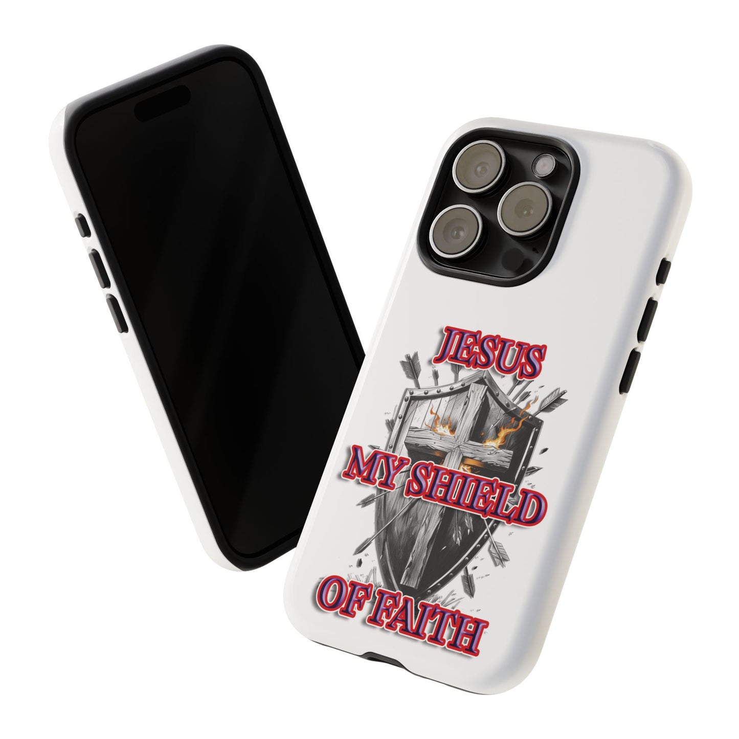 Faith-Inspired Phone Case | Jesus My Shield of Faith | Tough Cases, Christian Gift, Religious Decor, Inspirational Phone Cover, [...]