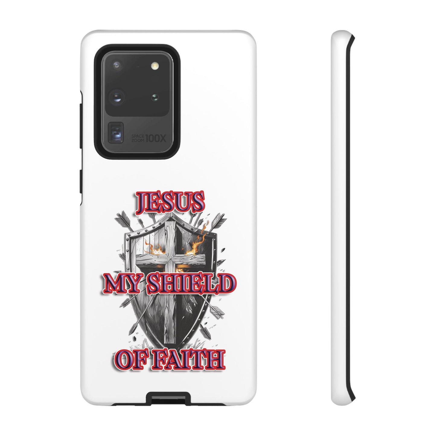 Faith-Inspired Phone Case | Jesus My Shield of Faith | Tough Cases, Christian Gift, Religious Decor, Inspirational Phone Cover, [...]