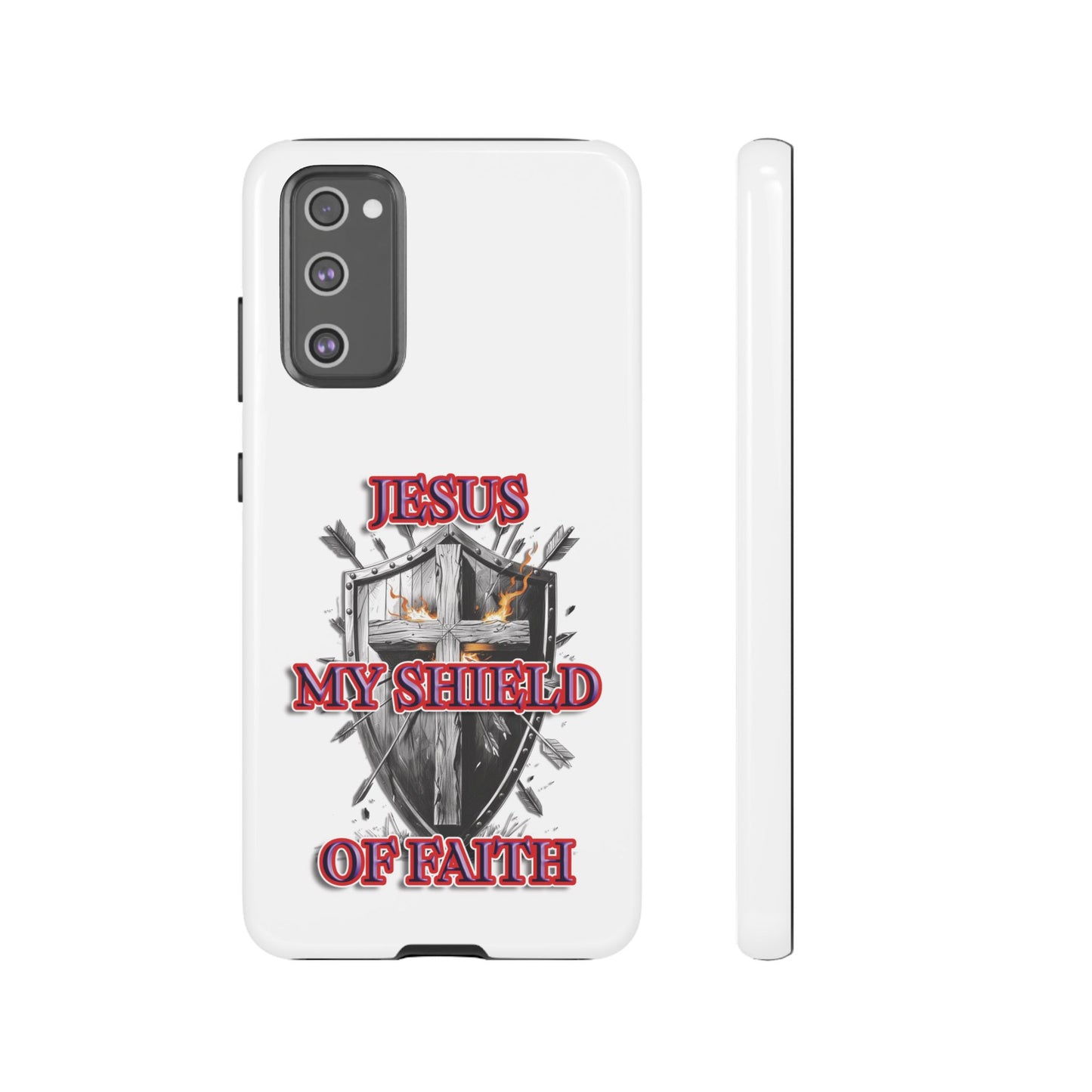 Faith-Inspired Phone Case | Jesus My Shield of Faith | Tough Cases, Christian Gift, Religious Decor, Inspirational Phone Cover, [...]