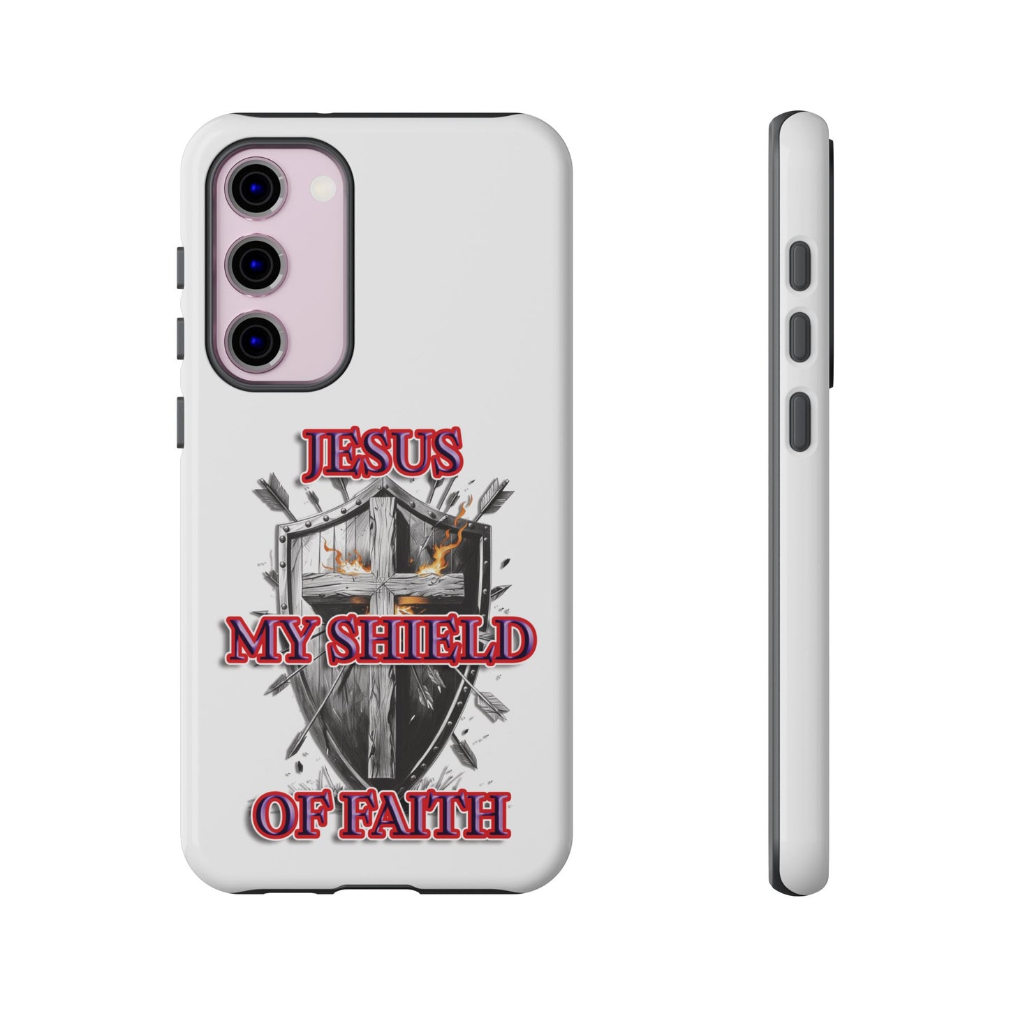 Faith-Inspired Phone Case | Jesus My Shield of Faith | Tough Cases, Christian Gift, Religious Decor, Inspirational Phone Cover, [...]