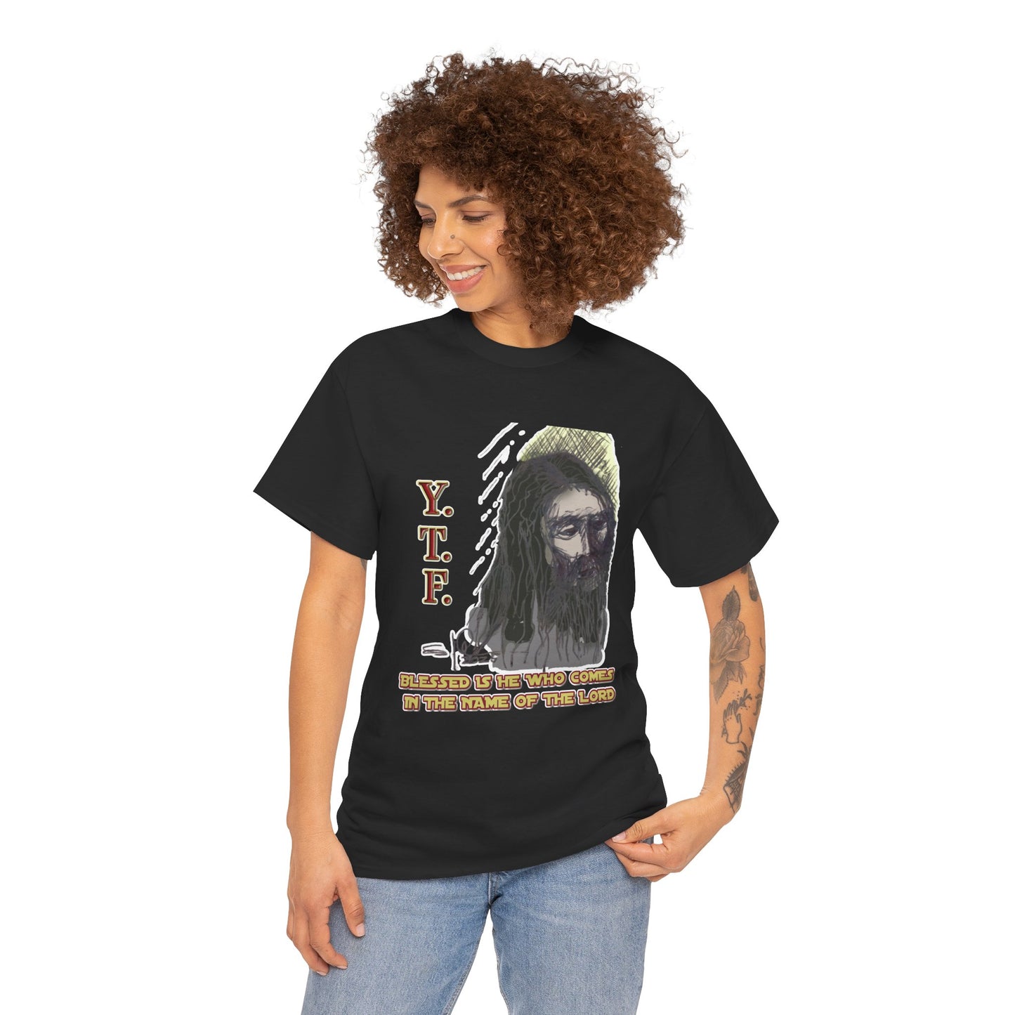 Y.T.F. the d’Avi Collection - T-Shirt, Religious T-Shirt, Faith Inspired Gift, Spiritual Apparel, Church Wear