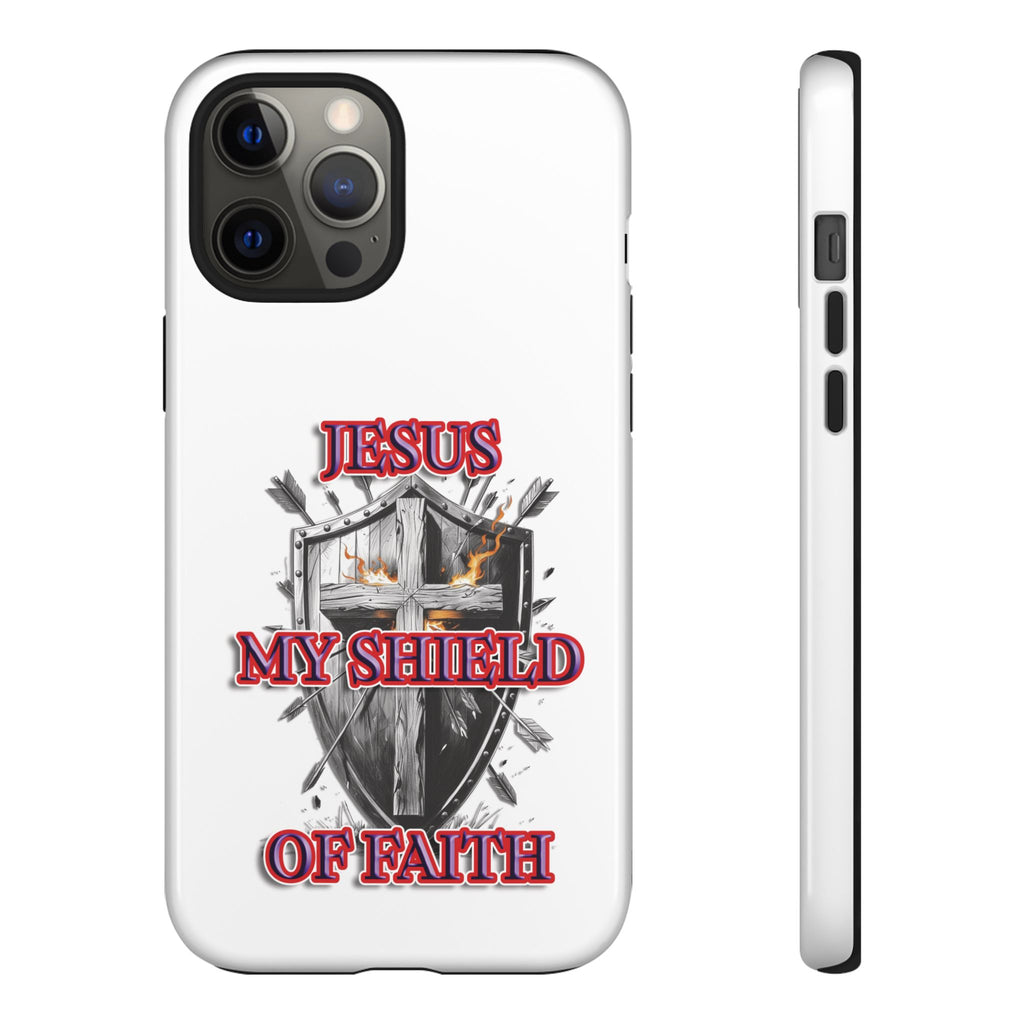 Shield | Phone Case | Jesus My Shield of Faith | Tough Cases, Christian Gift, Religious Decor, Inspirational Phone Cover, [...]