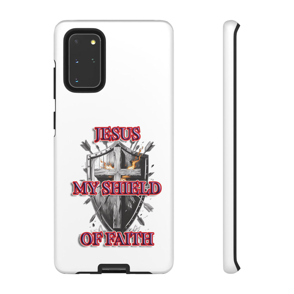 Shield | Phone Case | Jesus My Shield of Faith | Tough Cases, Christian Gift, Religious Decor, Inspirational Phone Cover, [...]