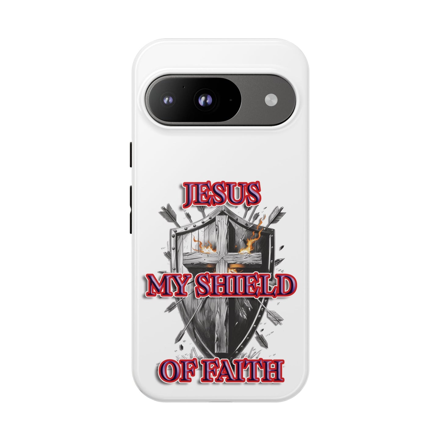 Faith-Inspired Phone Case | Jesus My Shield of Faith | Tough Cases, Christian Gift, Religious Decor, Inspirational Phone Cover, [...]