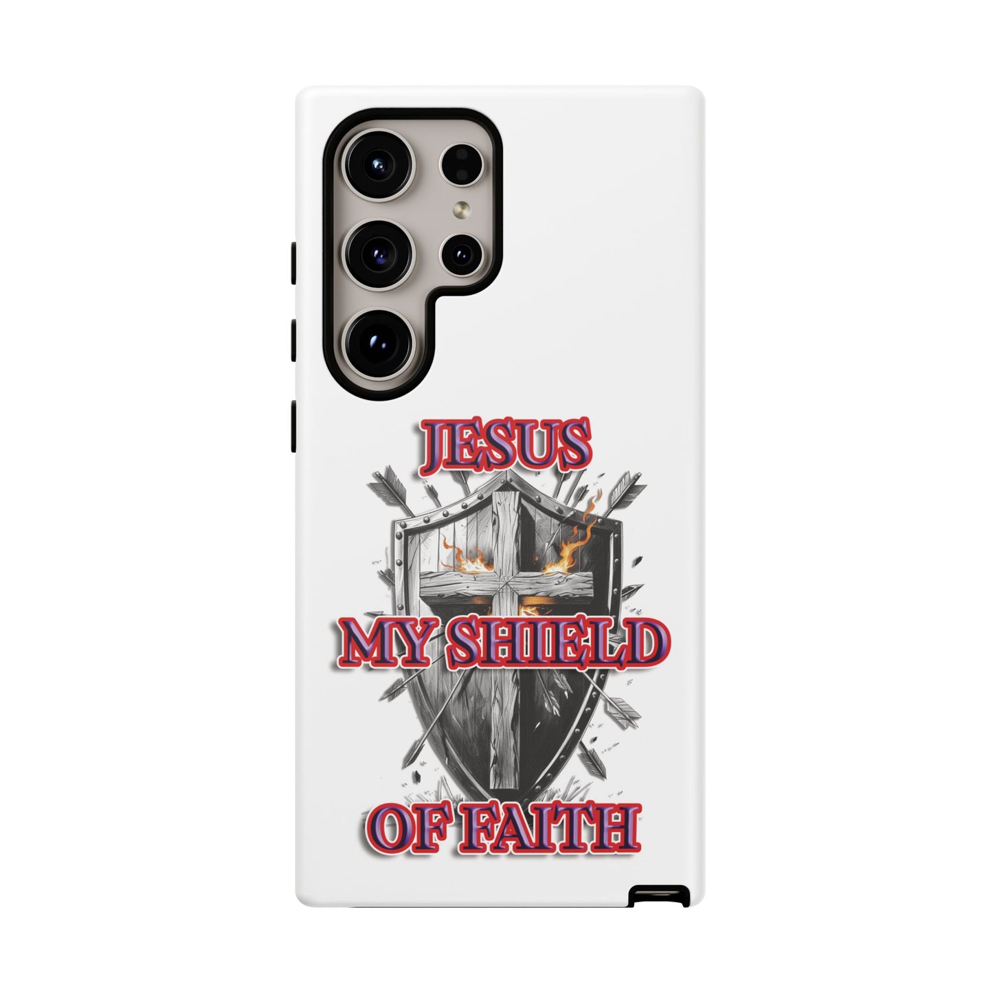 Faith-Inspired Phone Case | Jesus My Shield of Faith | Tough Cases, Christian Gift, Religious Decor, Inspirational Phone Cover, [...]