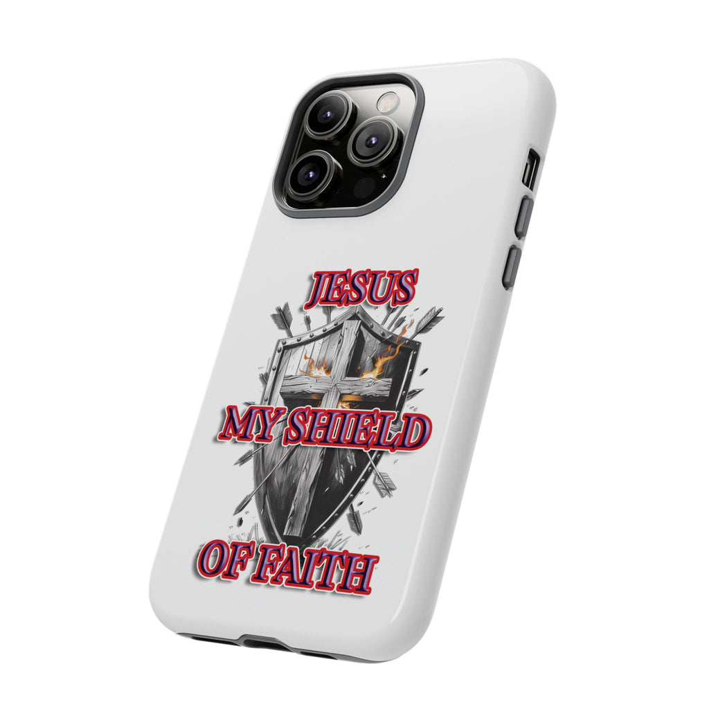 Shield | Phone Case | Jesus My Shield of Faith | Tough Cases, Christian Gift, Religious Decor, Inspirational Phone Cover, [...]