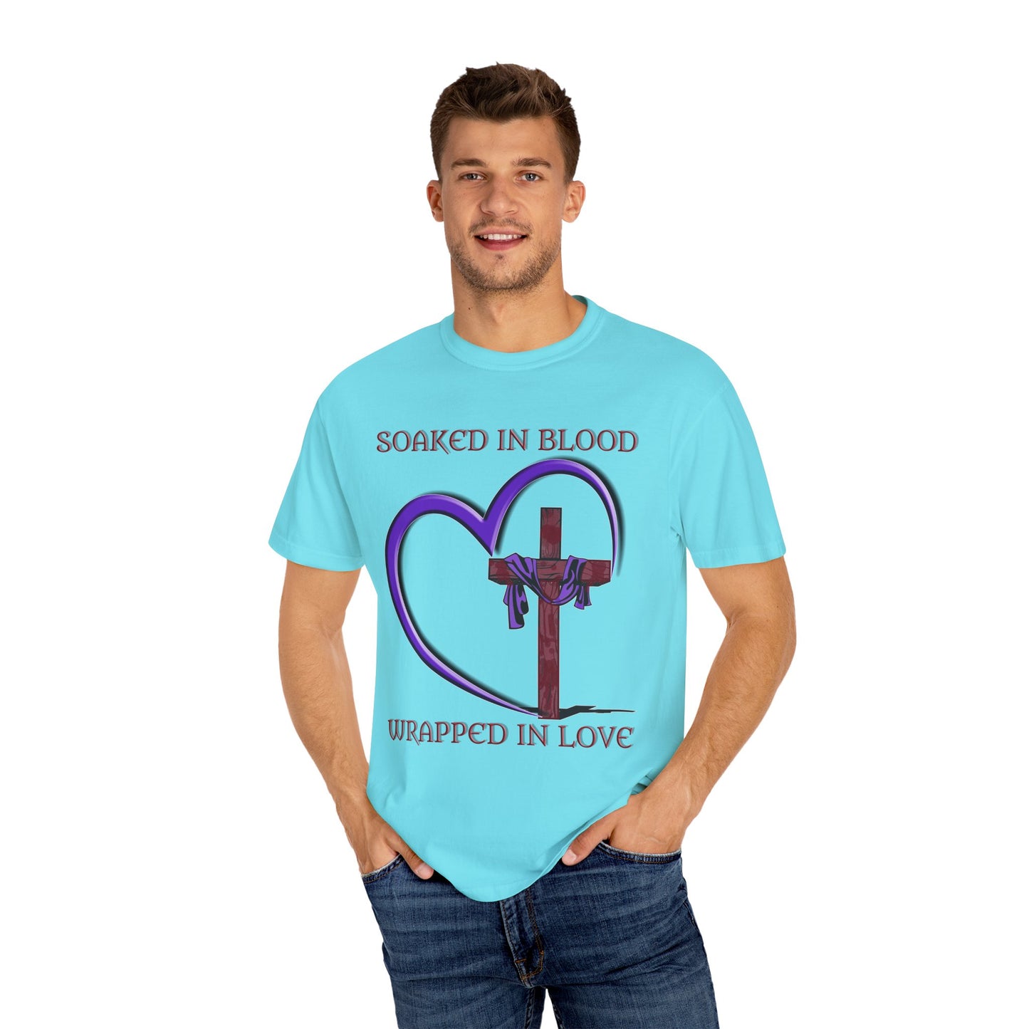 Wrapped in Love Christian T-Shirt | Faith-Inspired Comfort Colors Apparel | Spiritual Gift
