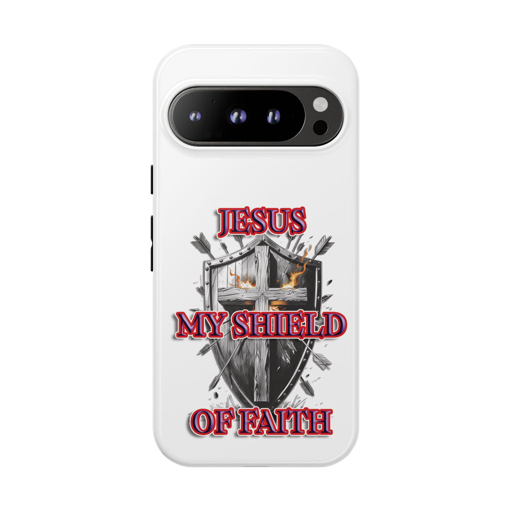 Shield | Phone Case | Jesus My Shield of Faith | Tough Cases, Christian Gift, Religious Decor, Inspirational Phone Cover, [...]