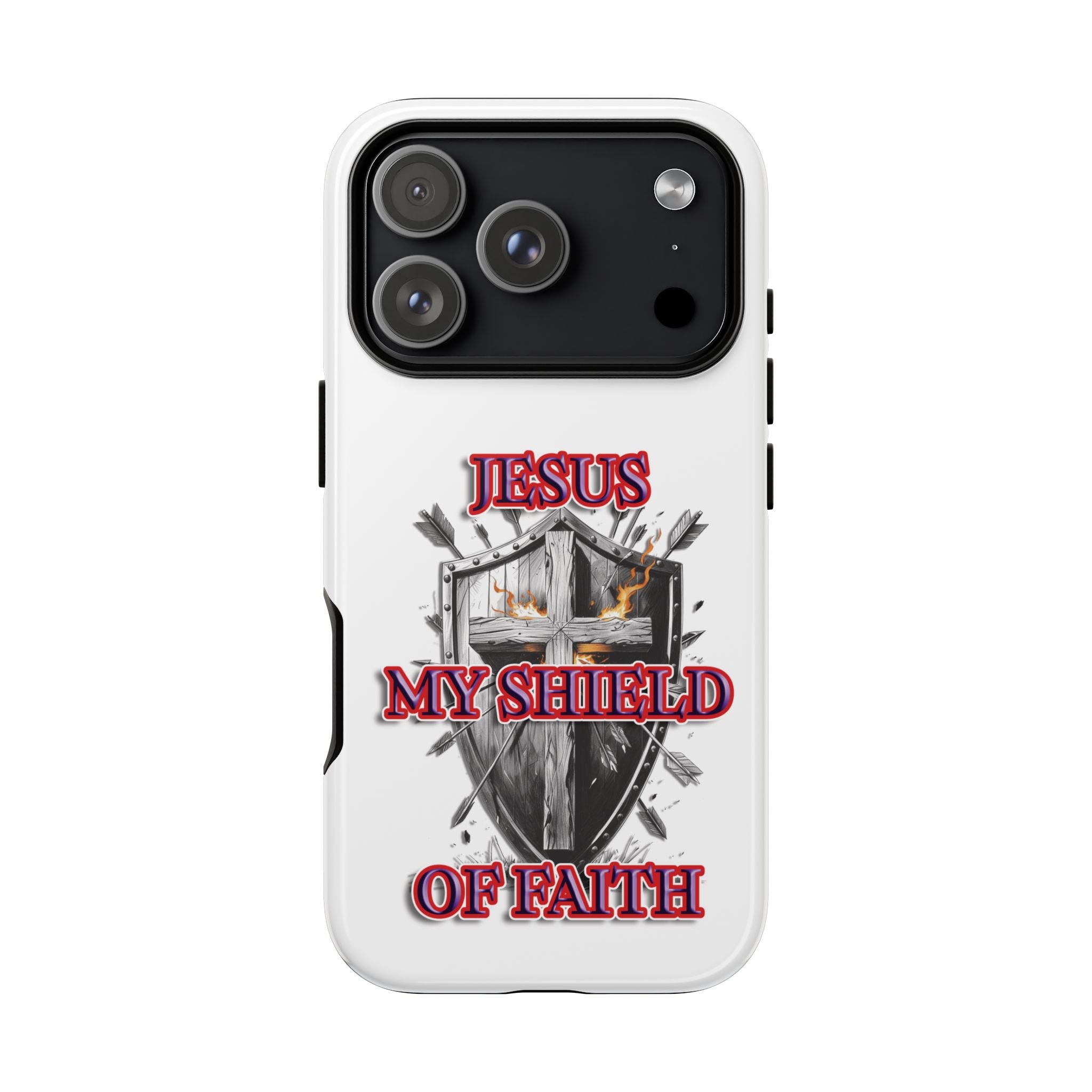 Shield | Phone Case | Jesus My Shield of Faith | Tough Cases, Christian Gift, Religious Decor, Inspirational Phone Cover, [...]