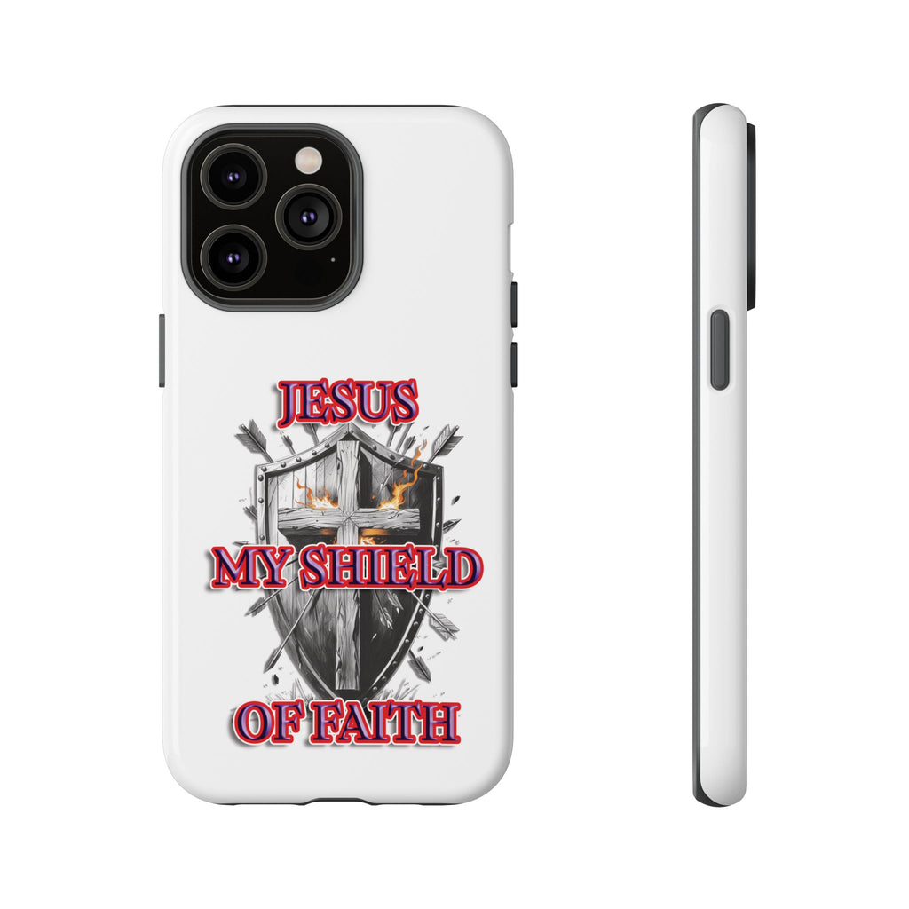 Shield | Phone Case | Jesus My Shield of Faith | Tough Cases, Christian Gift, Religious Decor, Inspirational Phone Cover, [...]