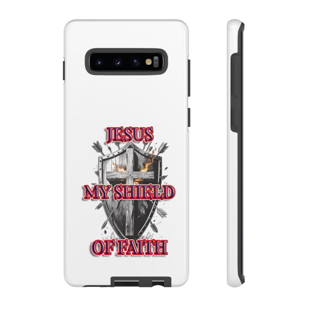 Shield | Phone Case | Jesus My Shield of Faith | Tough Cases, Christian Gift, Religious Decor, Inspirational Phone Cover, [...]