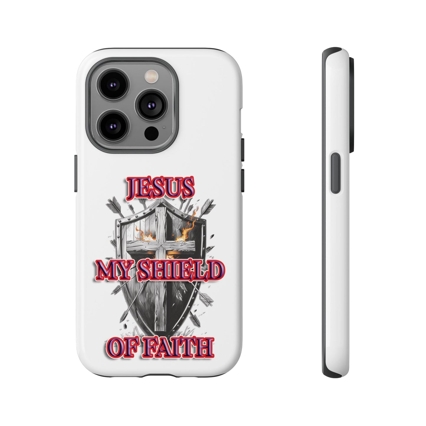 Faith-Inspired Phone Case | Jesus My Shield of Faith | Tough Cases, Christian Gift, Religious Decor, Inspirational Phone Cover, [...]