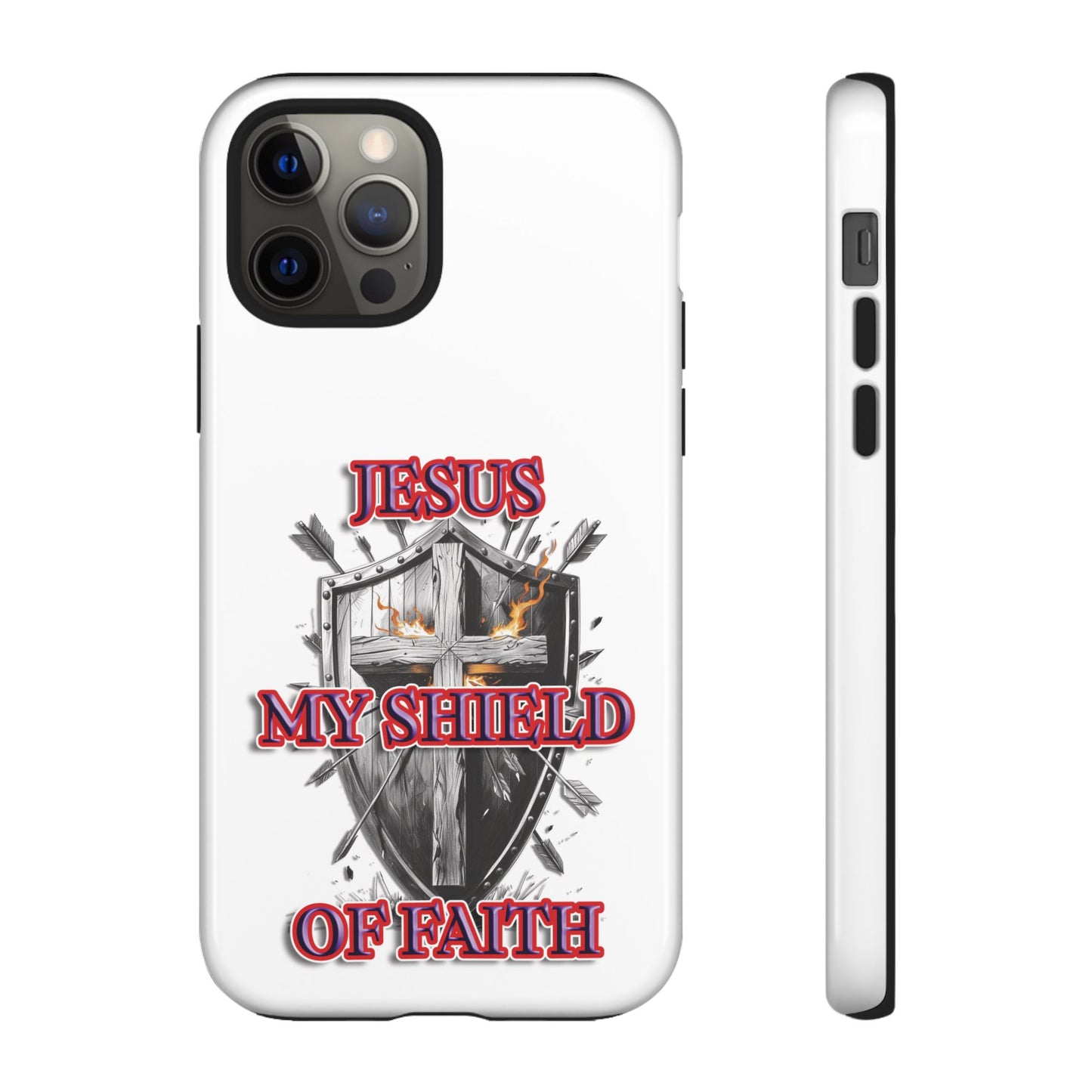 Faith-Inspired Phone Case | Jesus My Shield of Faith | Tough Cases, Christian Gift, Religious Decor, Inspirational Phone Cover, [...]