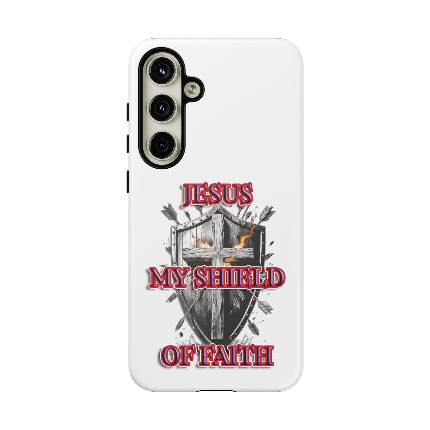Faith-Inspired Phone Case | Jesus My Shield of Faith | Tough Cases, Christian Gift, Religious Decor, Inspirational Phone Cover, [...]