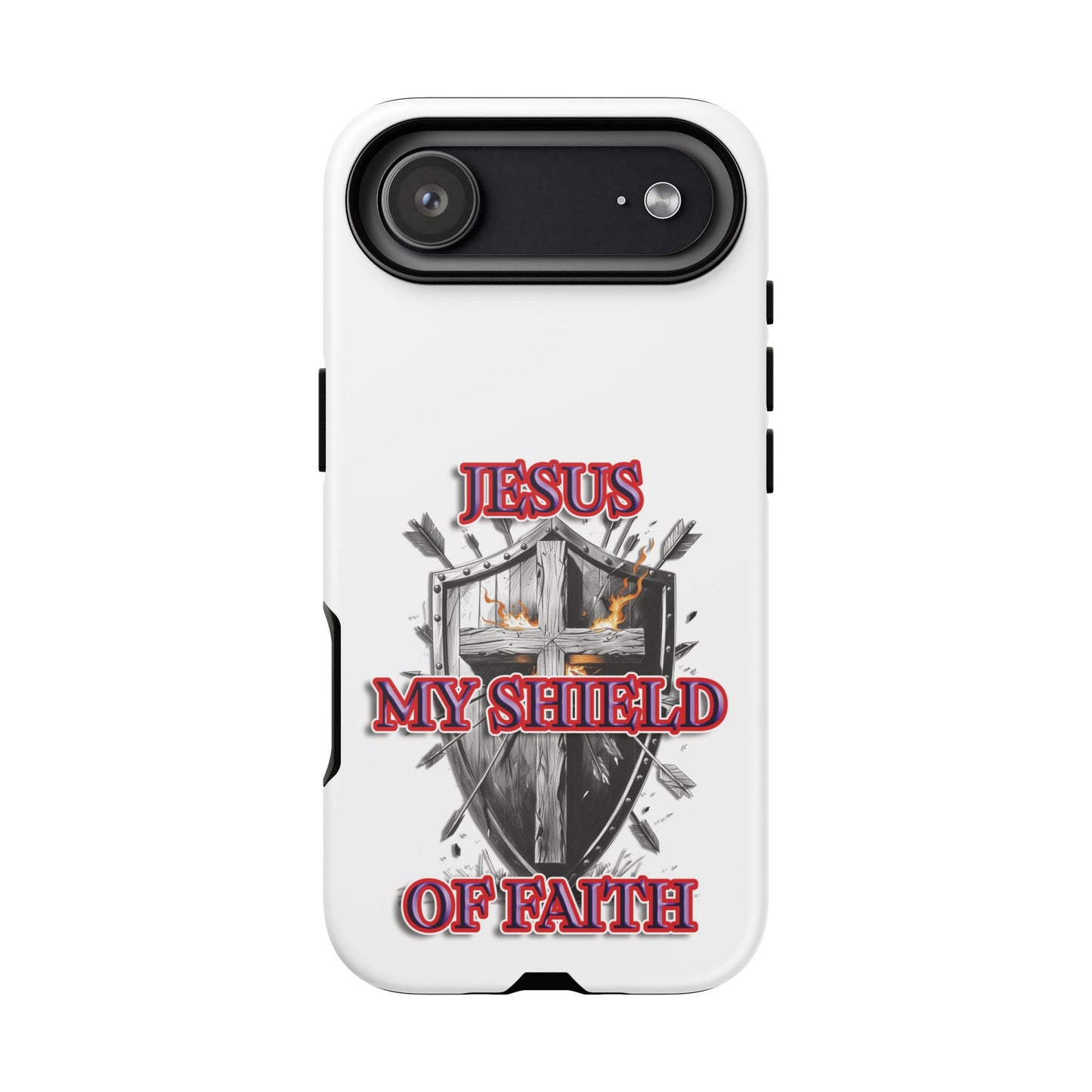 Faith-Inspired Phone Case | Jesus My Shield of Faith | Tough Cases, Christian Gift, Religious Decor, Inspirational Phone Cover, [...]