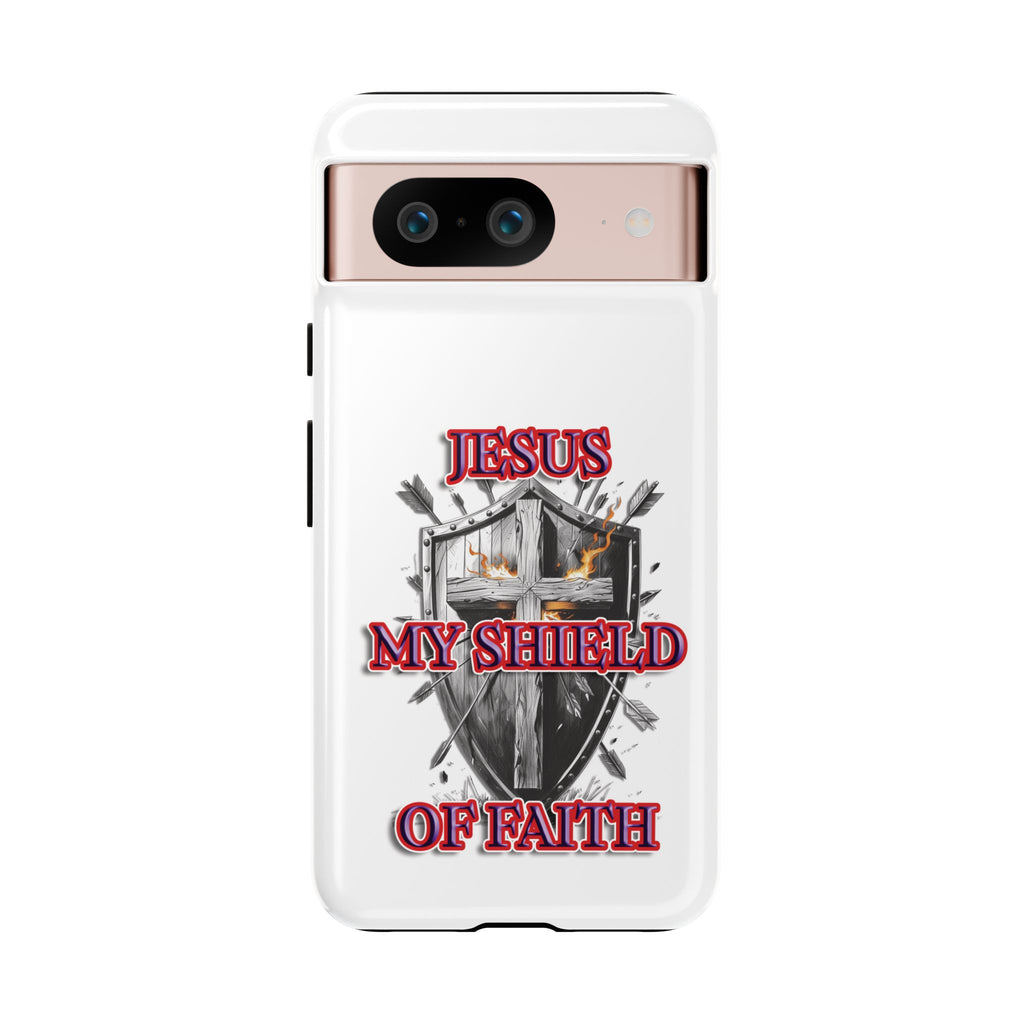 Shield | Phone Case | Jesus My Shield of Faith | Tough Cases, Christian Gift, Religious Decor, Inspirational Phone Cover, [...]