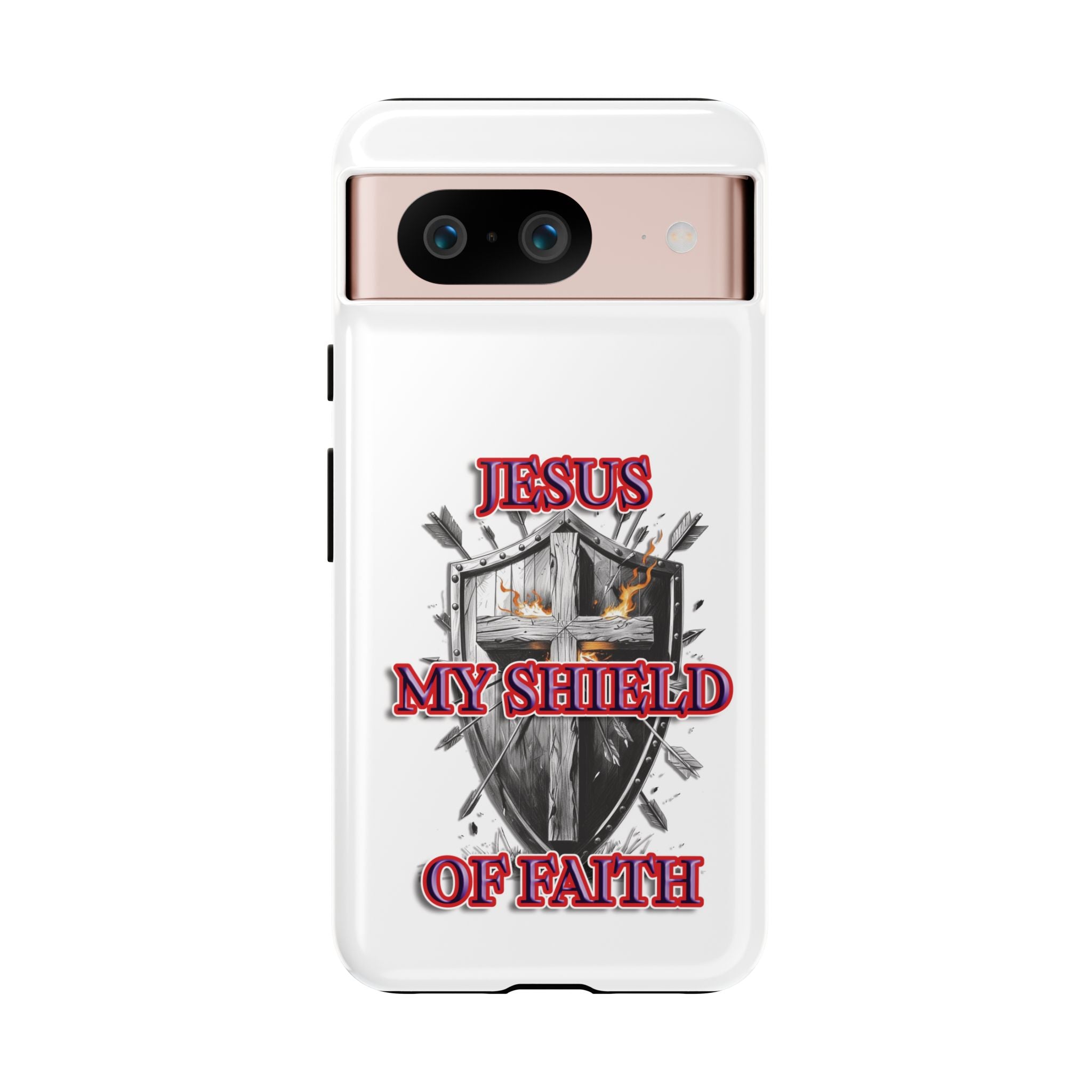 Shield | Phone Case | Jesus My Shield of Faith | Tough Cases, Christian Gift, Religious Decor, Inspirational Phone Cover, [...]
