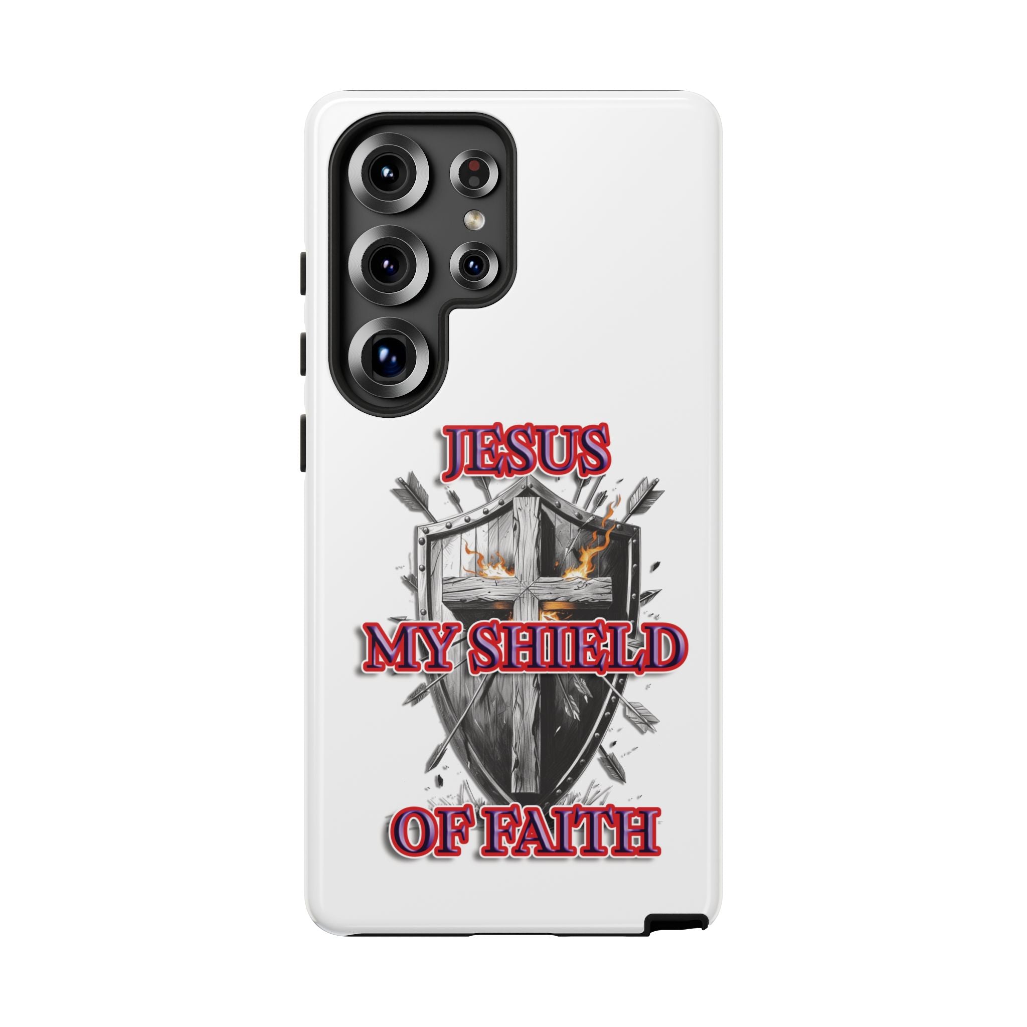 Shield | Phone Case | Jesus My Shield of Faith | Tough Cases, Christian Gift, Religious Decor, Inspirational Phone Cover, [...]