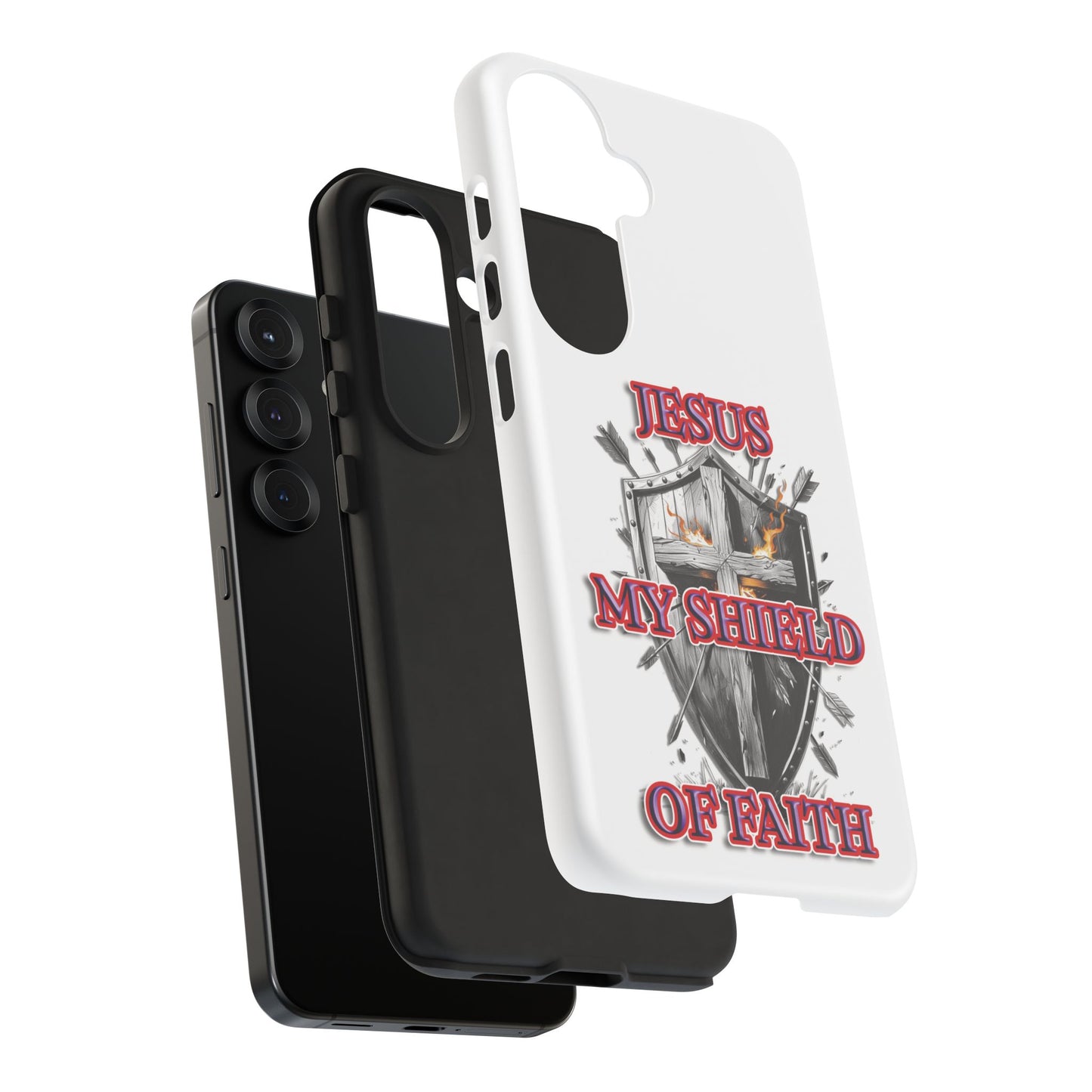 Faith-Inspired Phone Case | Jesus My Shield of Faith | Tough Cases, Christian Gift, Religious Decor, Inspirational Phone Cover, [...]