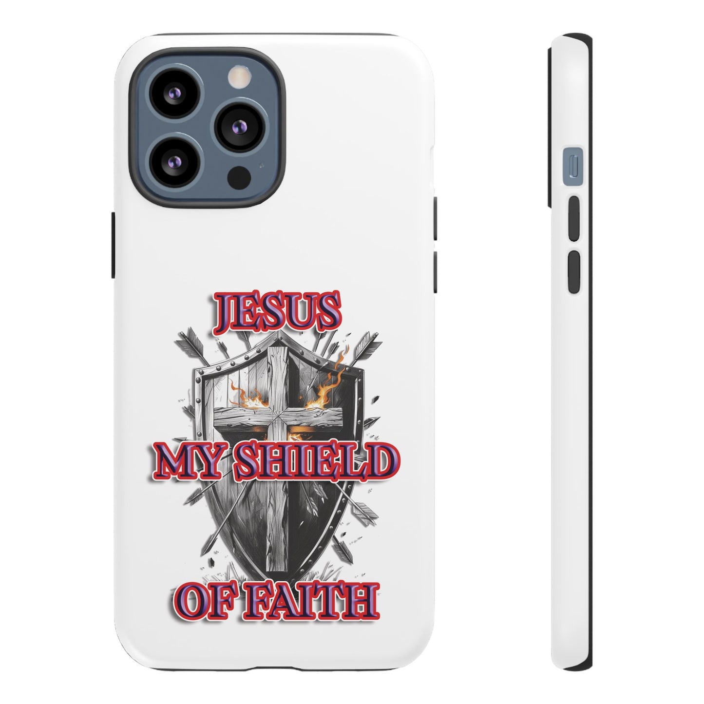 Faith-Inspired Phone Case | Jesus My Shield of Faith | Tough Cases, Christian Gift, Religious Decor, Inspirational Phone Cover, [...]