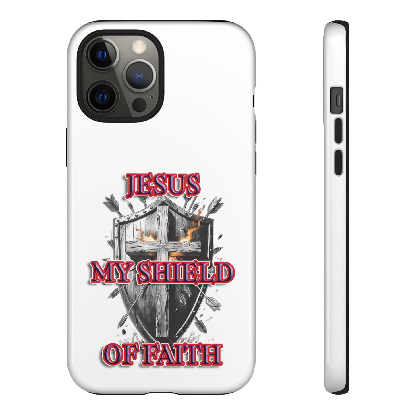 Faith-Inspired Phone Case | Jesus My Shield of Faith | Tough Cases, Christian Gift, Religious Decor, Inspirational Phone Cover, [...]