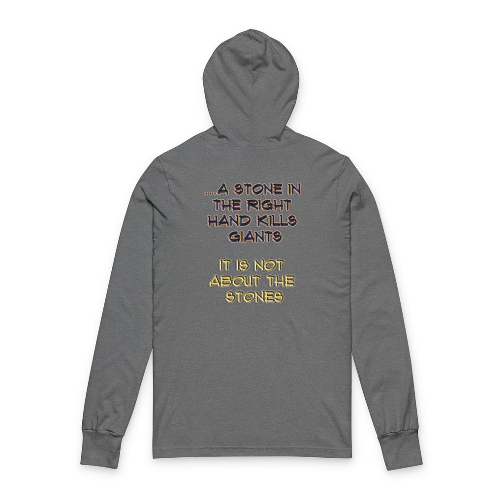 A Stone - Light Hoodie -Genesis 4:8 | 1 Samuel 17:49-50 | Two Men, Two Hearts"