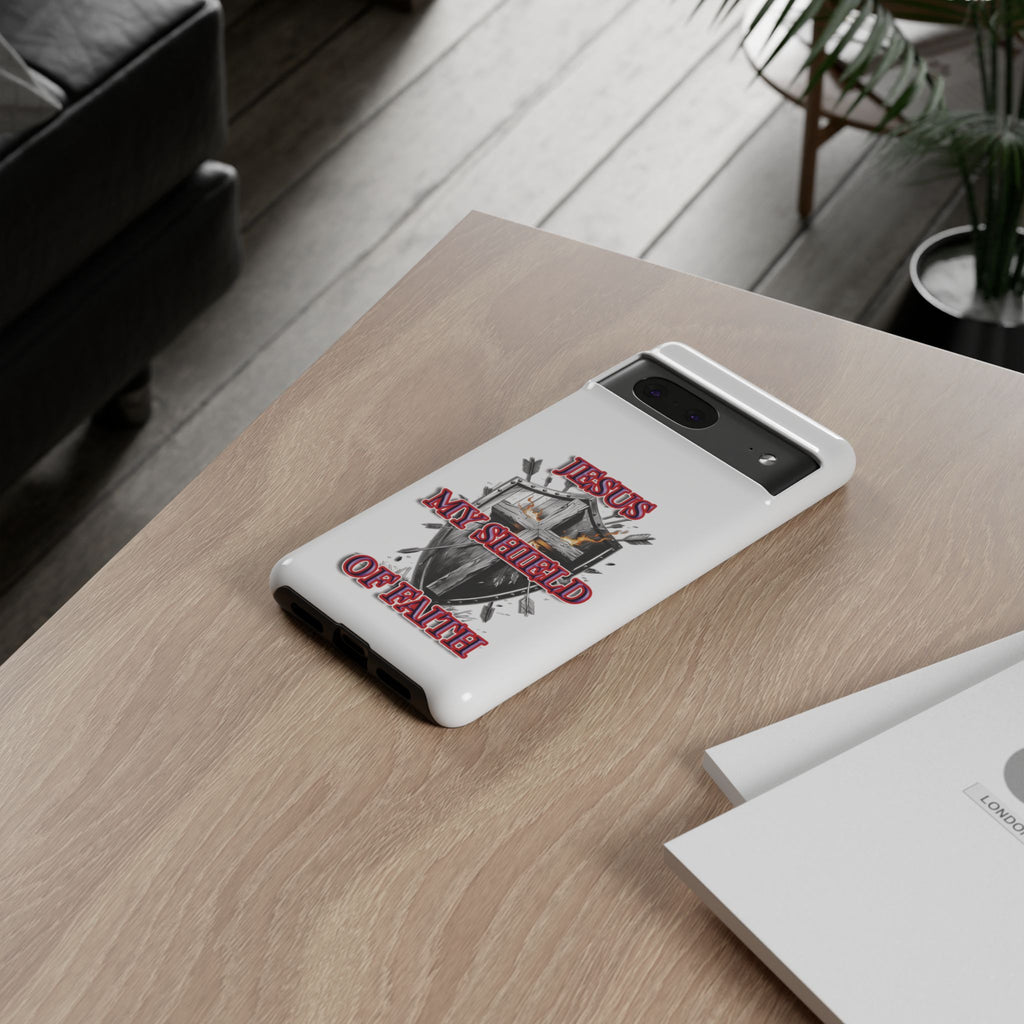 Shield | Phone Case | Jesus My Shield of Faith | Tough Cases, Christian Gift, Religious Decor, Inspirational Phone Cover, [...]