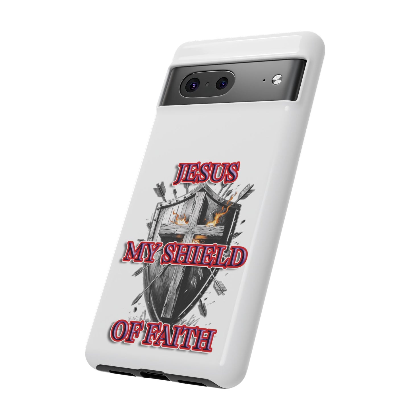 Faith-Inspired Phone Case | Jesus My Shield of Faith | Tough Cases, Christian Gift, Religious Decor, Inspirational Phone Cover, [...]