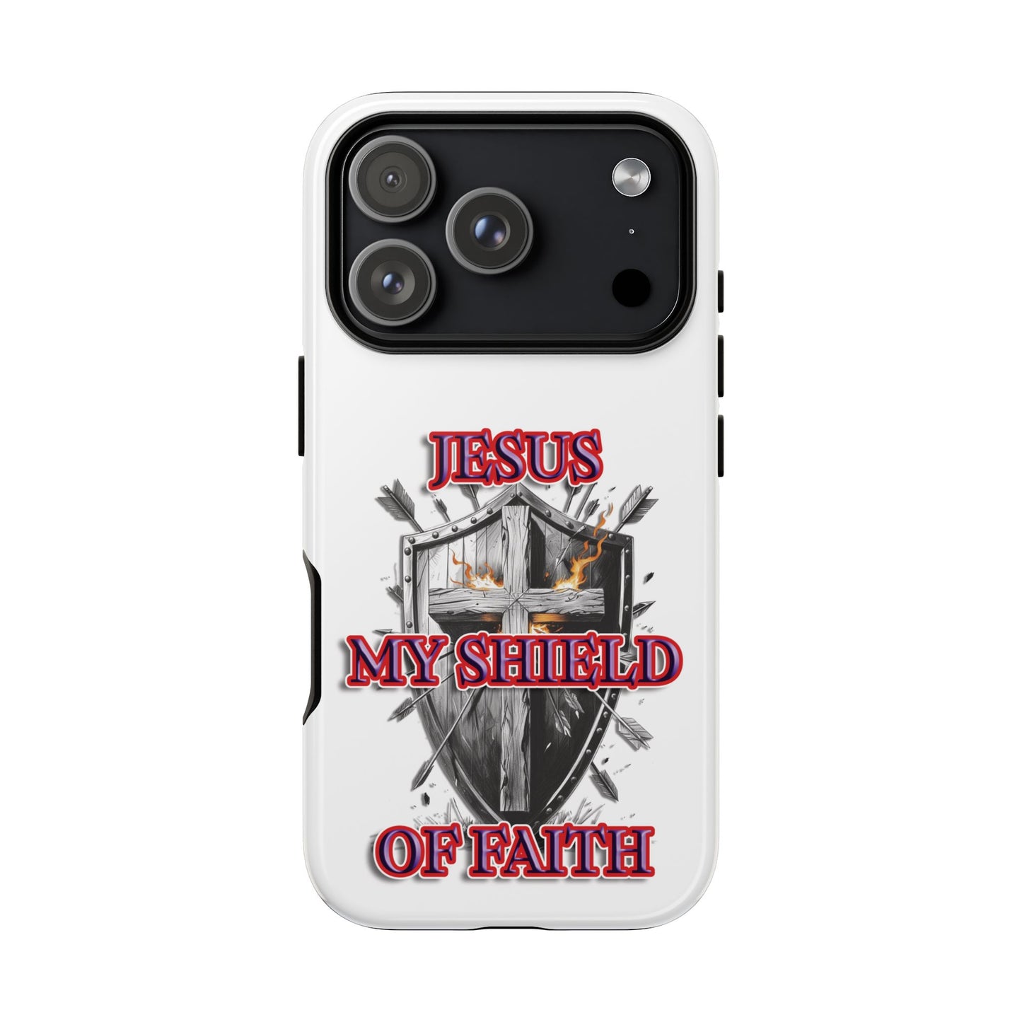 Faith-Inspired Phone Case | Jesus My Shield of Faith | Tough Cases, Christian Gift, Religious Decor, Inspirational Phone Cover, [...]
