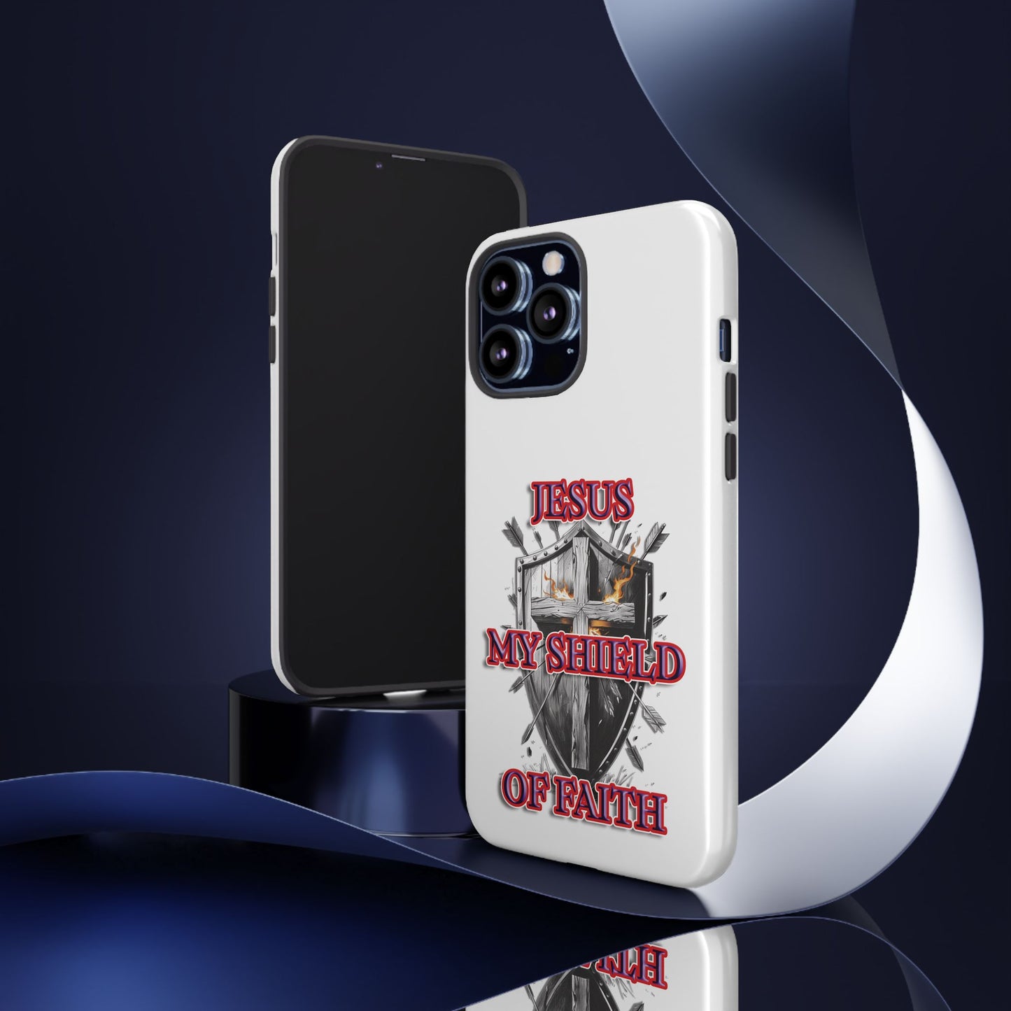 Faith-Inspired Phone Case | Jesus My Shield of Faith | Tough Cases, Christian Gift, Religious Decor, Inspirational Phone Cover, [...]