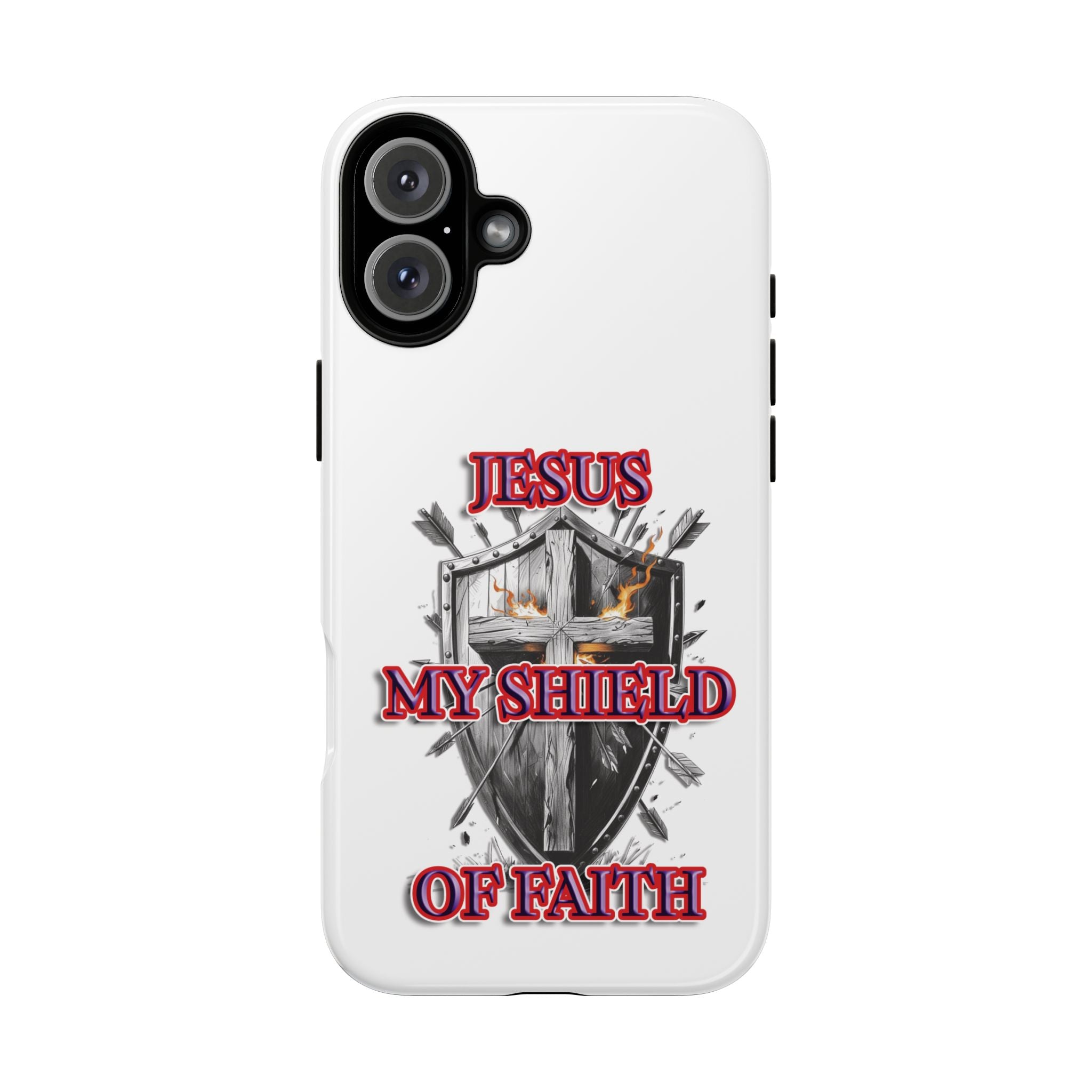 Shield | Phone Case | Jesus My Shield of Faith | Tough Cases, Christian Gift, Religious Decor, Inspirational Phone Cover, [...]