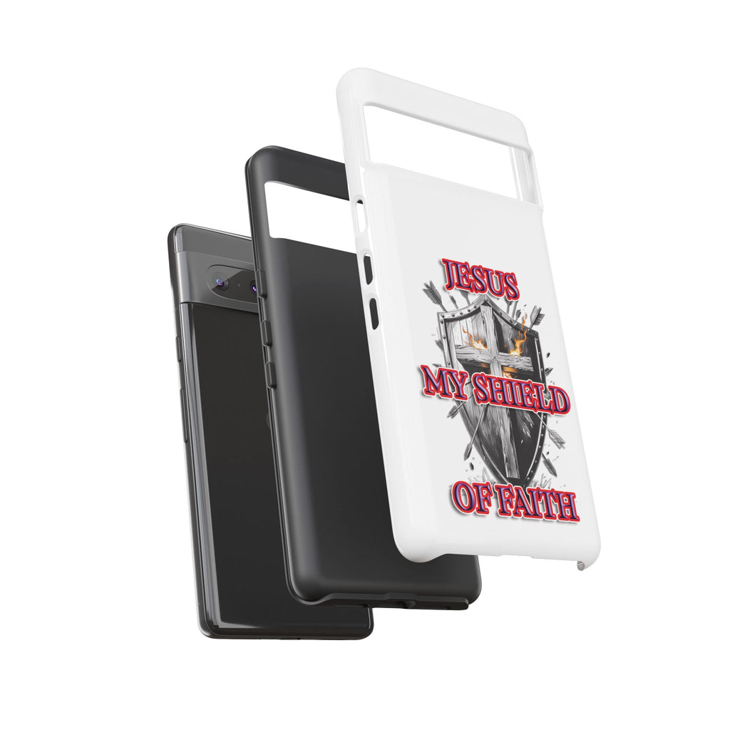 Shield | Phone Case | Jesus My Shield of Faith | Tough Cases, Christian Gift, Religious Decor, Inspirational Phone Cover, [...]
