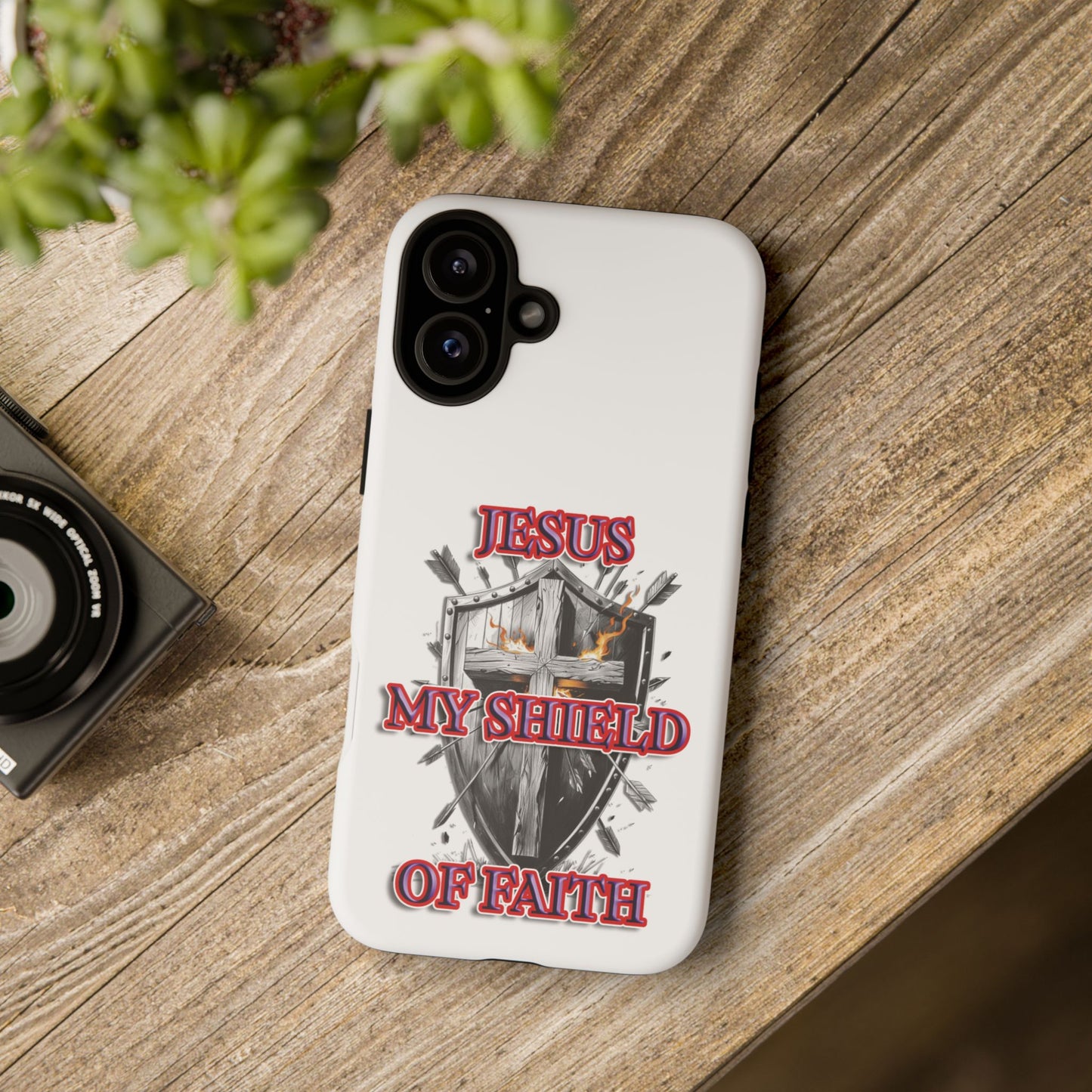 Faith-Inspired Phone Case | Jesus My Shield of Faith | Tough Cases, Christian Gift, Religious Decor, Inspirational Phone Cover, [...]
