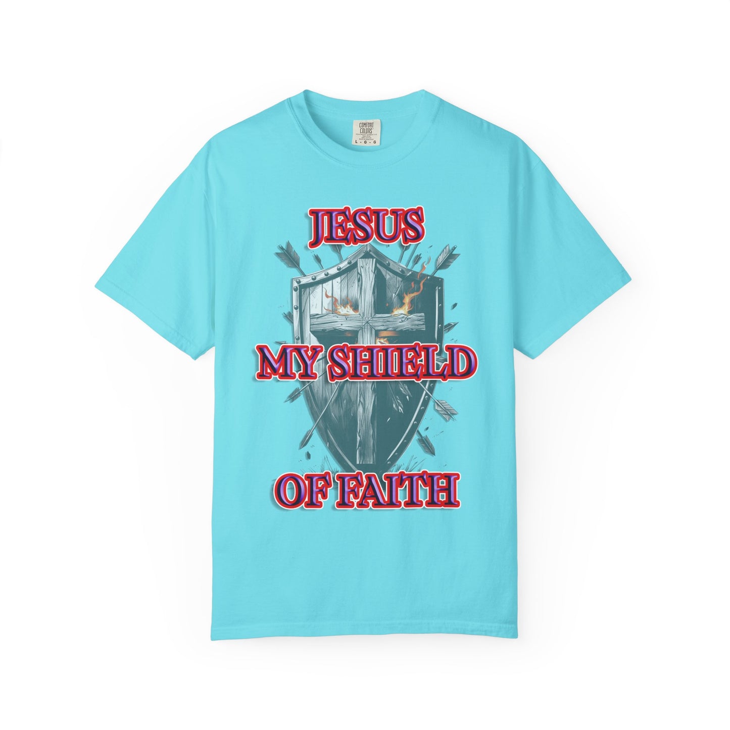 Shield of Faith Christian T-Shirt | Spiritual Armor Apparel | Comfort Colors Premium Tee