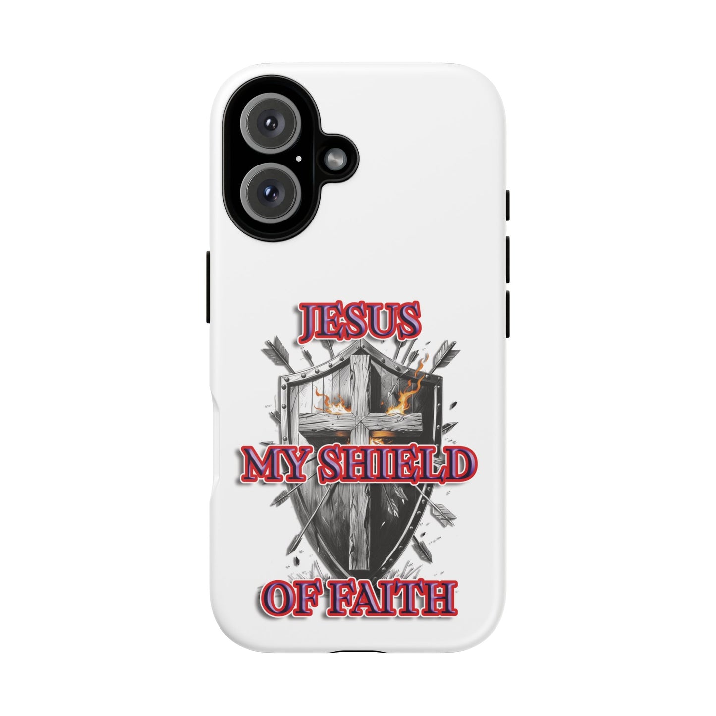 Faith-Inspired Phone Case | Jesus My Shield of Faith | Tough Cases, Christian Gift, Religious Decor, Inspirational Phone Cover, [...]
