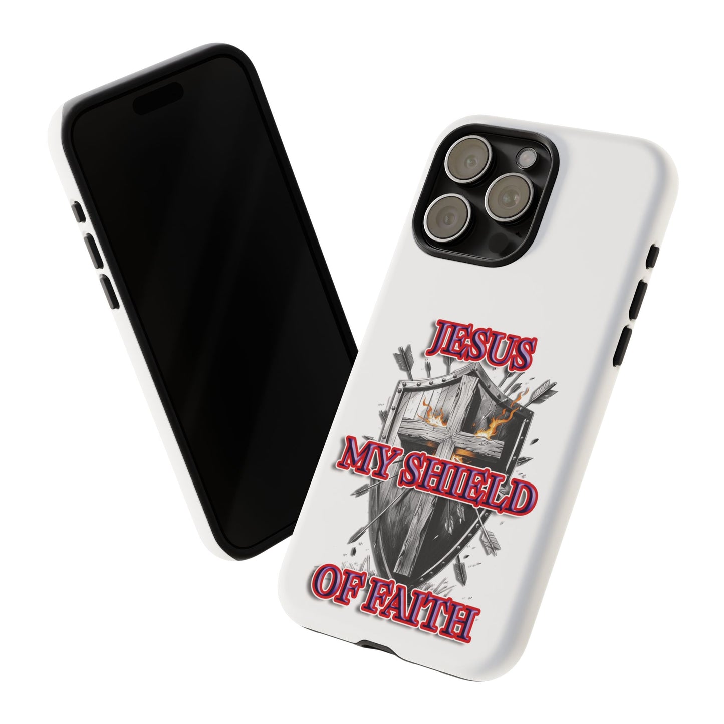 Faith-Inspired Phone Case | Jesus My Shield of Faith | Tough Cases, Christian Gift, Religious Decor, Inspirational Phone Cover, [...]